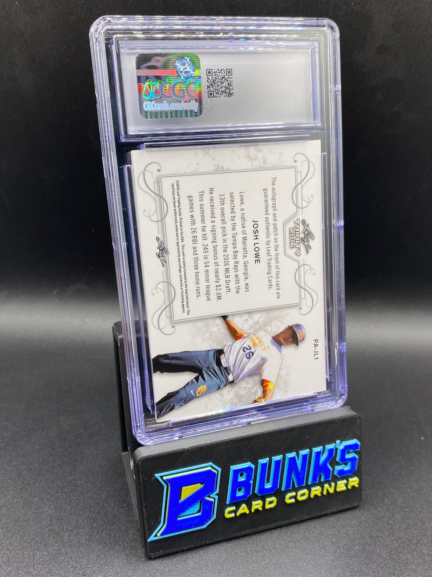 2016 Josh Lowe Patch Auto CGC 10/10