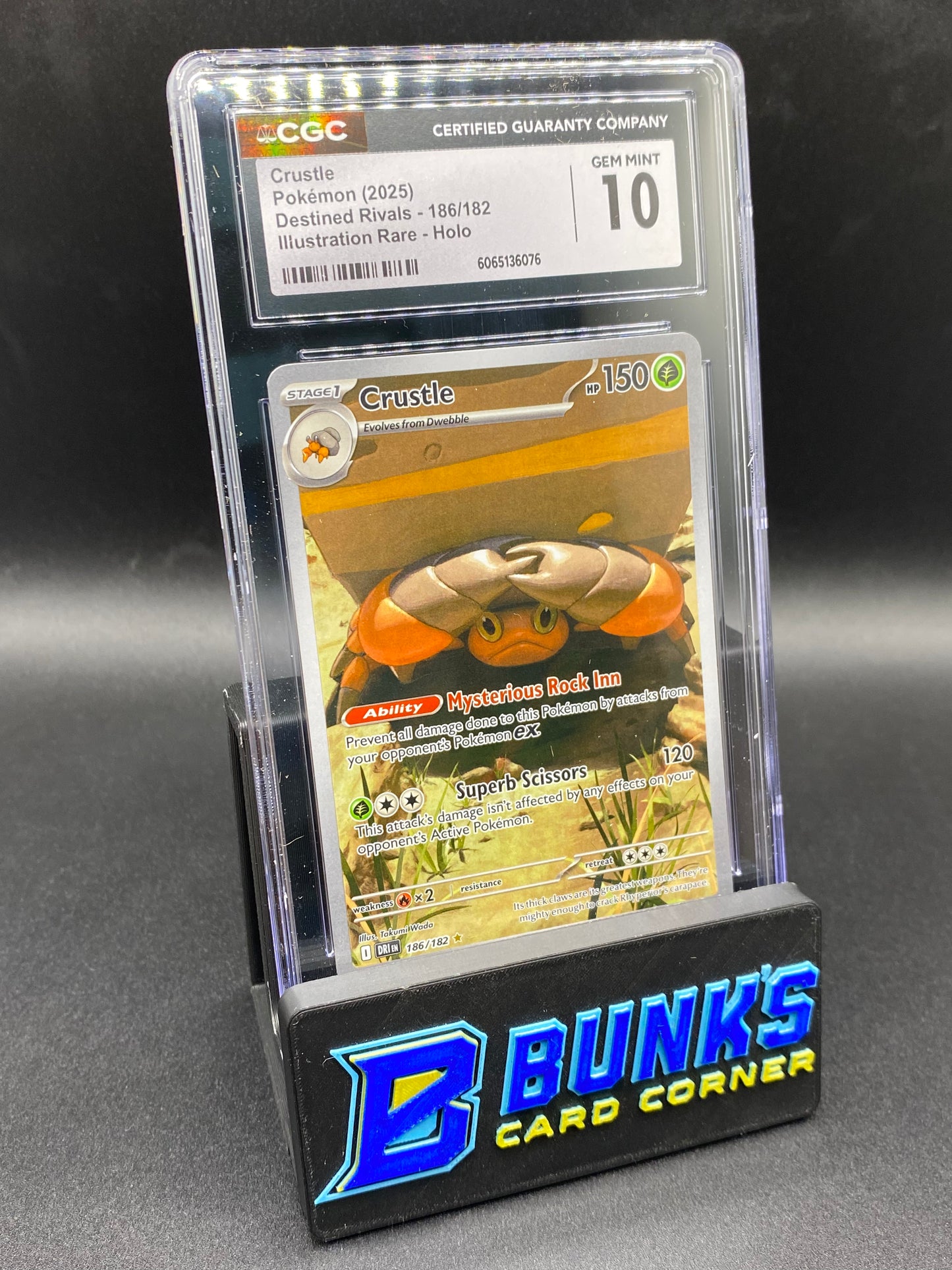 Crustle Illustration Rare Destined Rivals CGC 10