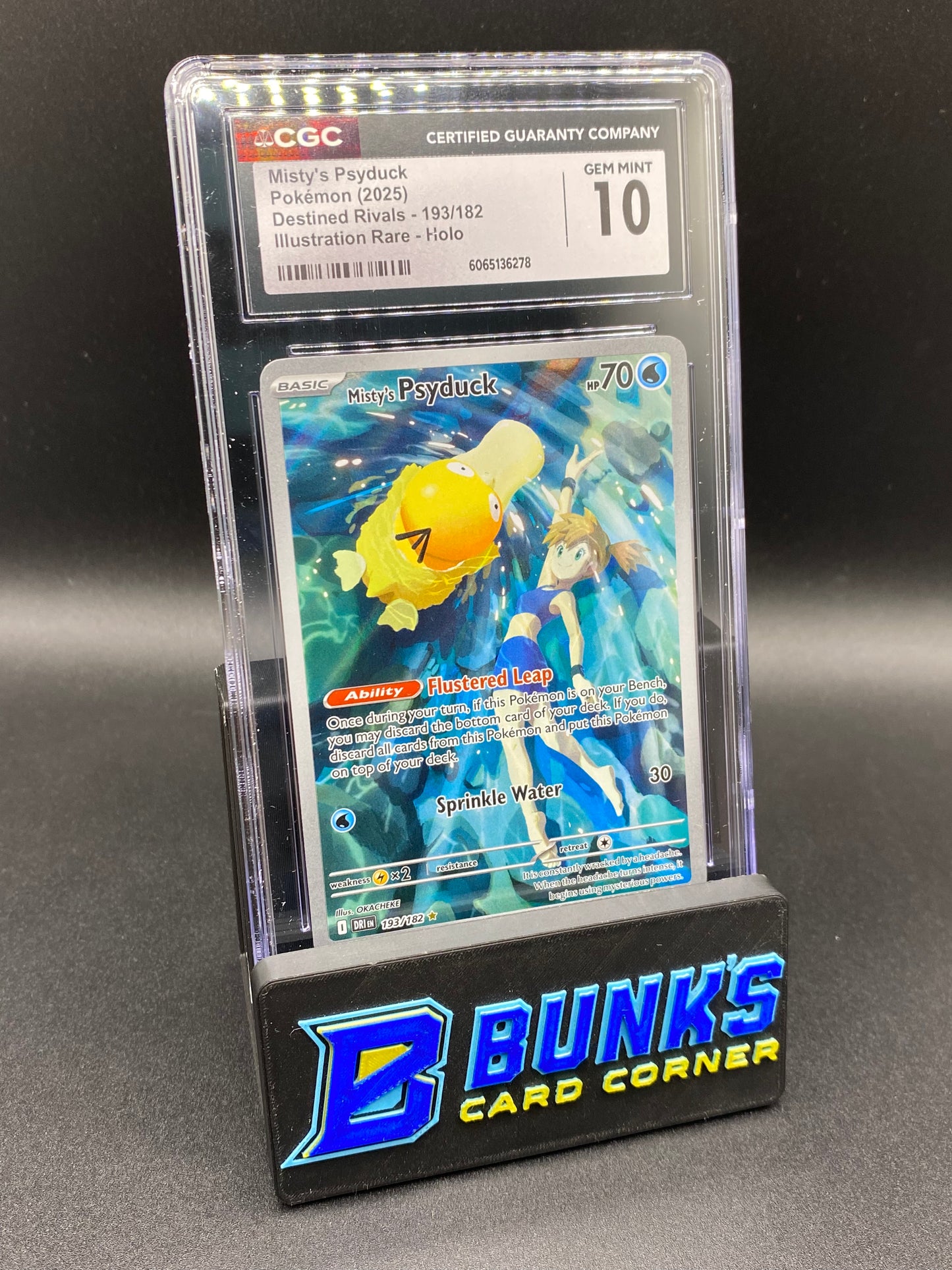 Misty's Psyduck Illustration Rare Destined Rivals CGC 10