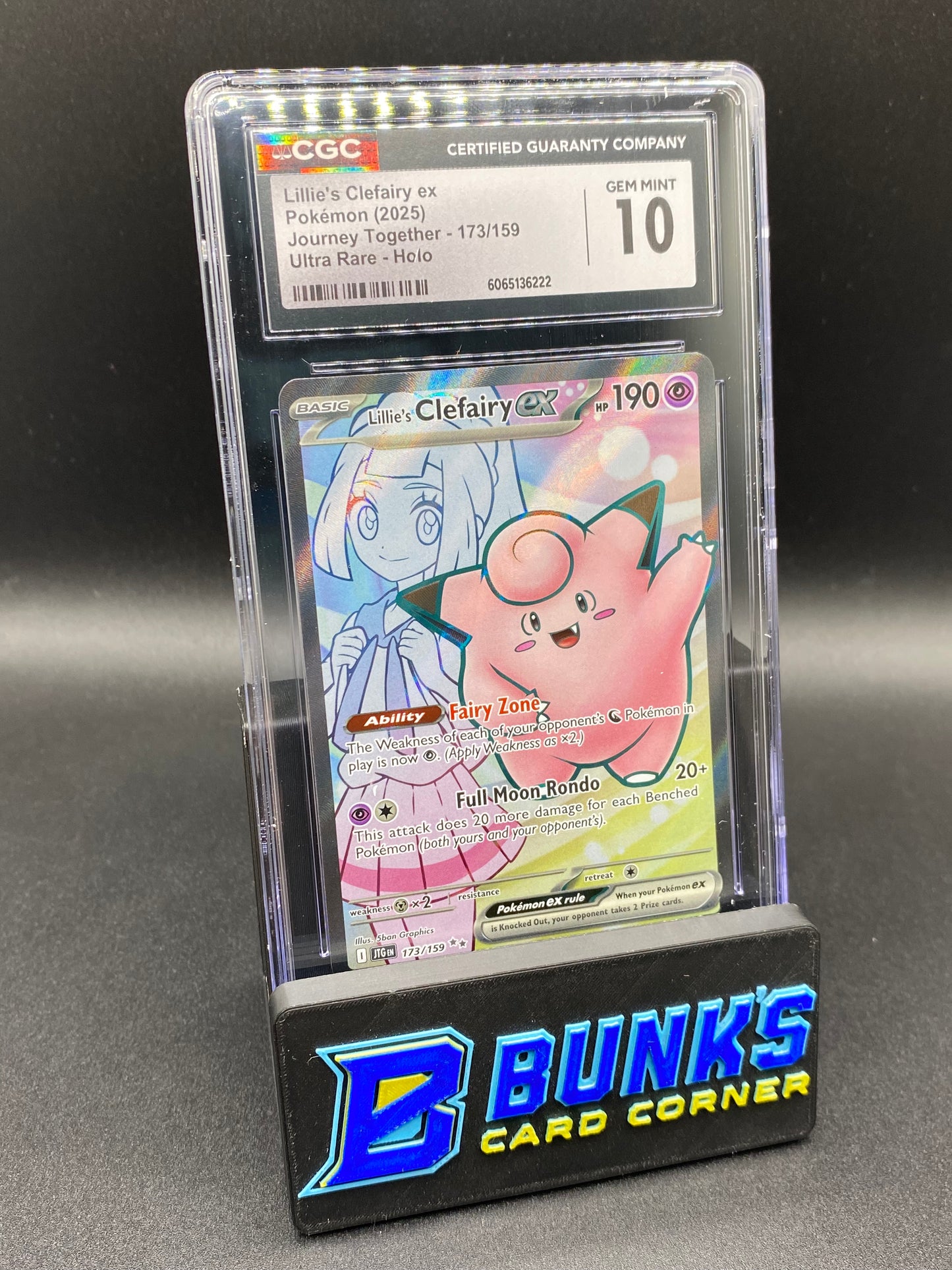 Lillie's Clefairy Ex Ultra Rare Journey Together CGC 10