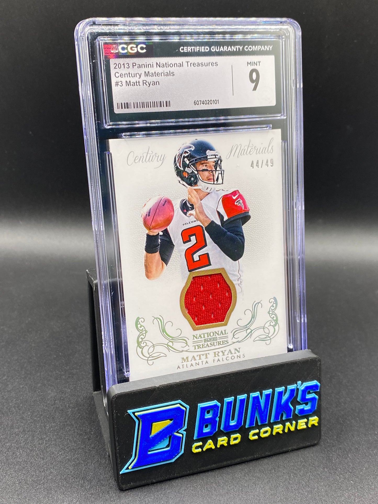 2013 Matt Ryan Century Materials CGC 9