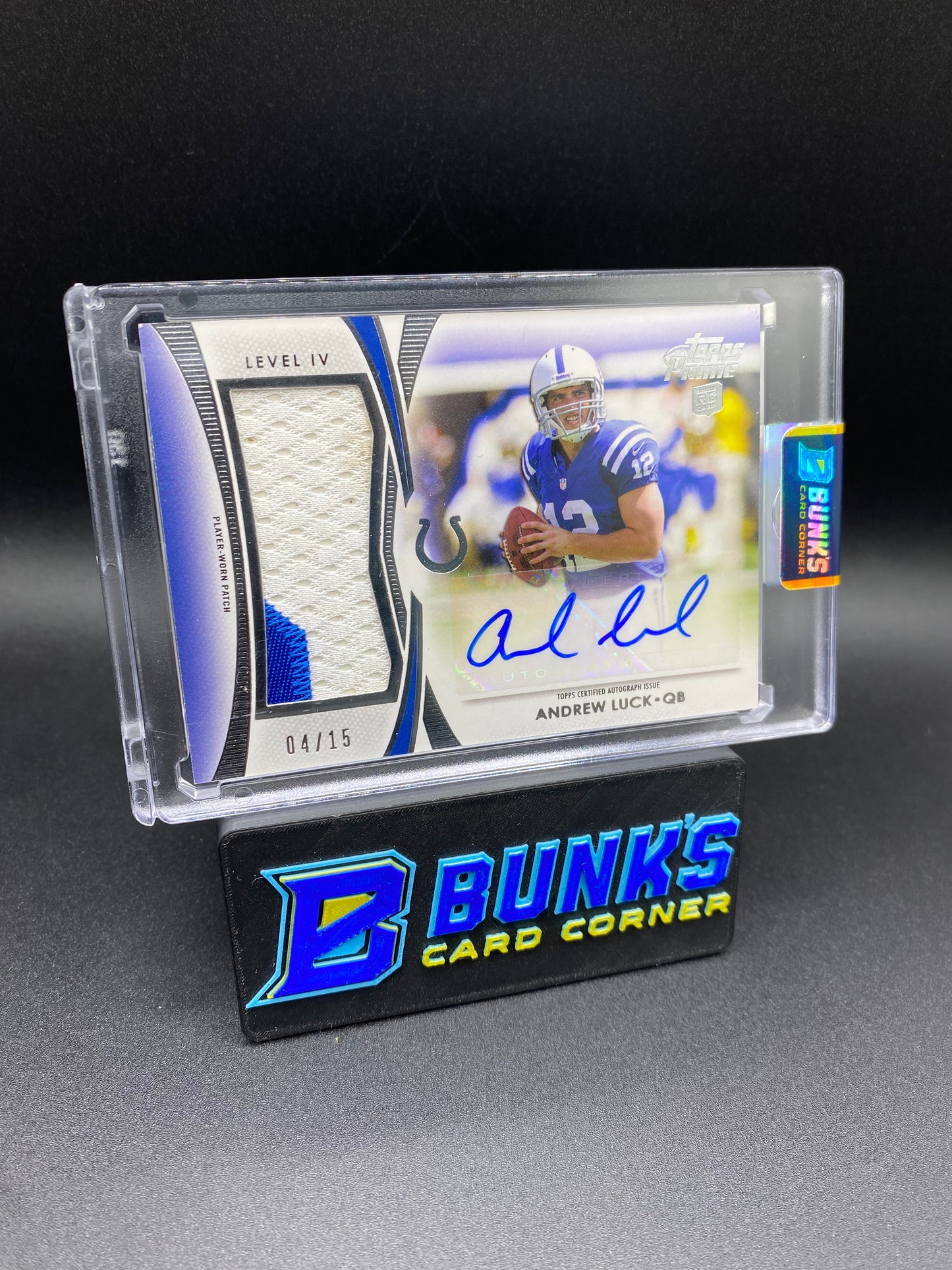 Andrew Luck Auto Topps Prime Patch 4/15  Rc