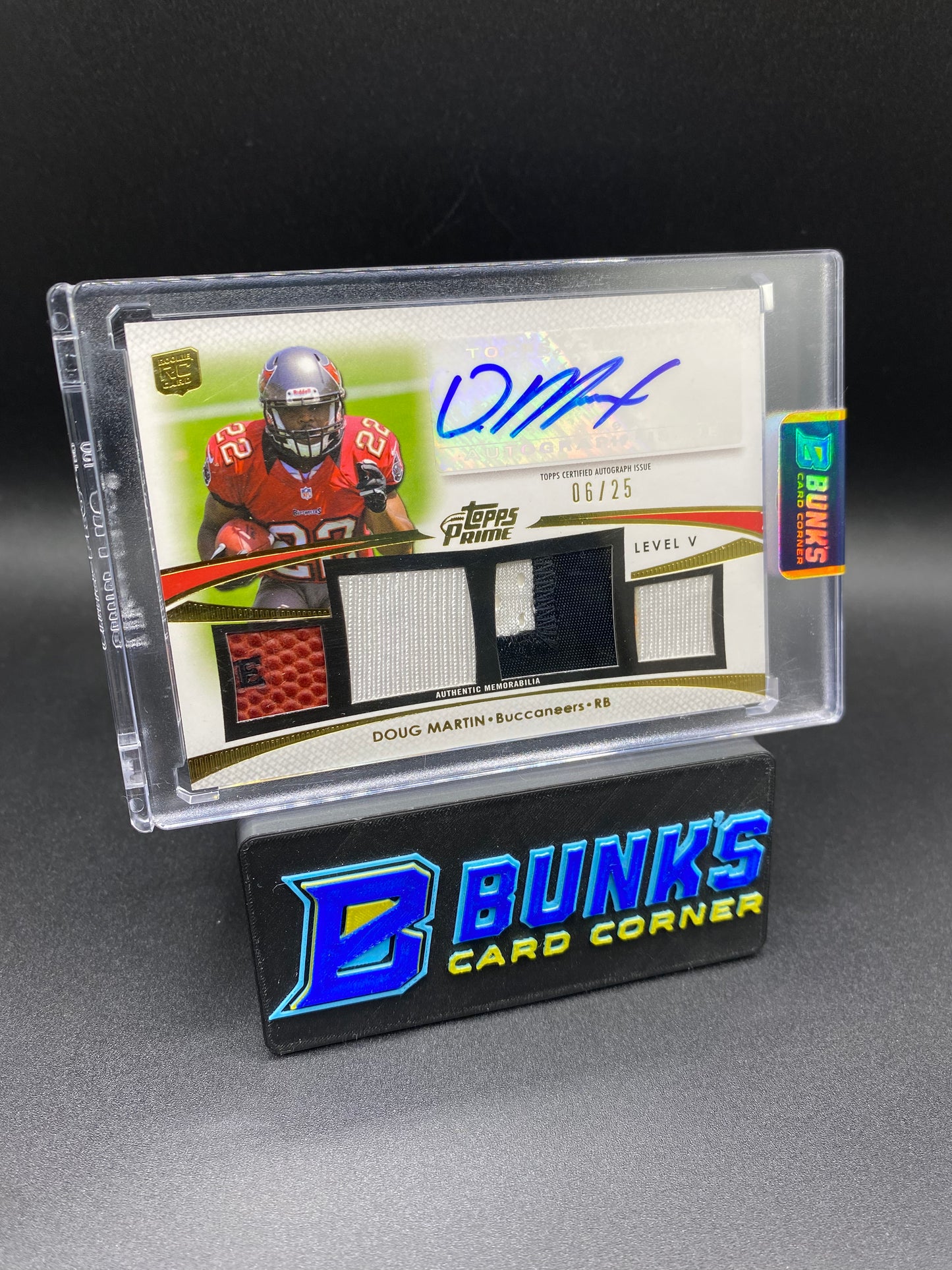 Doug Martin Auto Topps Prime Patches 6/25 Rc