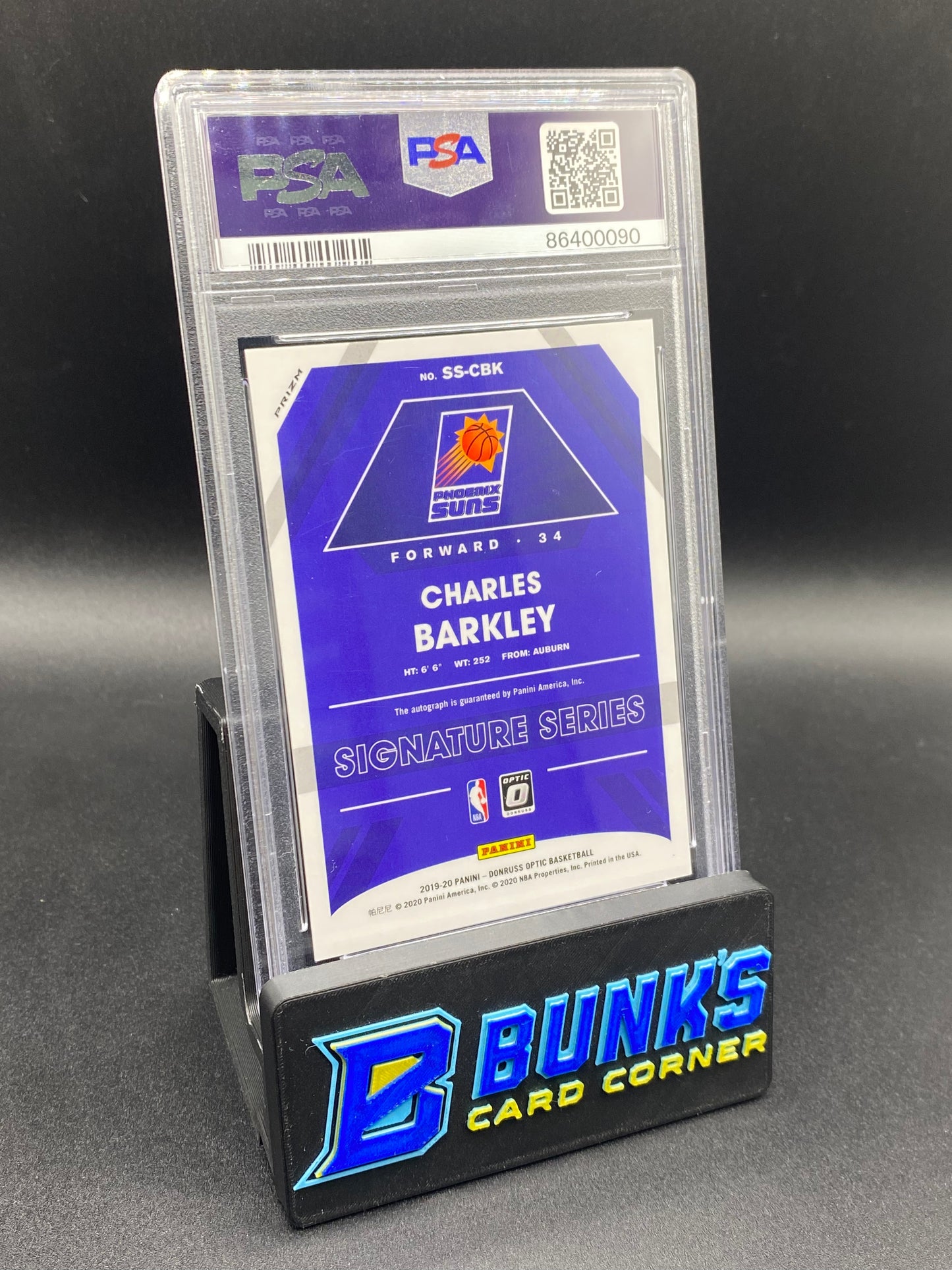 2019 Charles Barkley Sig Series Purple PSA 10