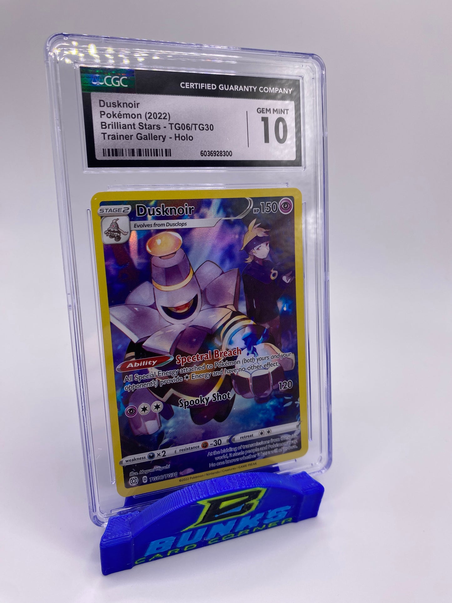 CGC 10 Dusknoir Trainer Gallery Brilliant Stars 2022
