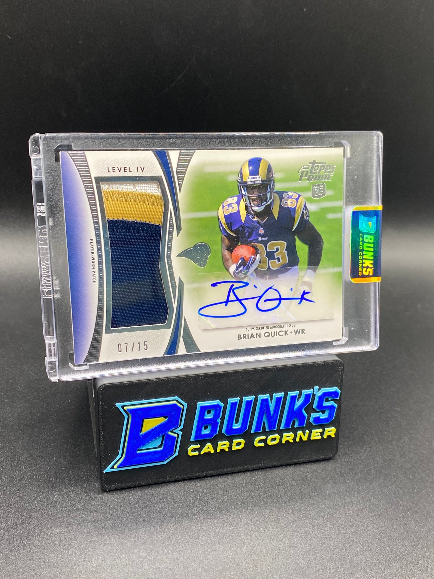 Brian Quick Topps Prime Patches 7/15 Rc