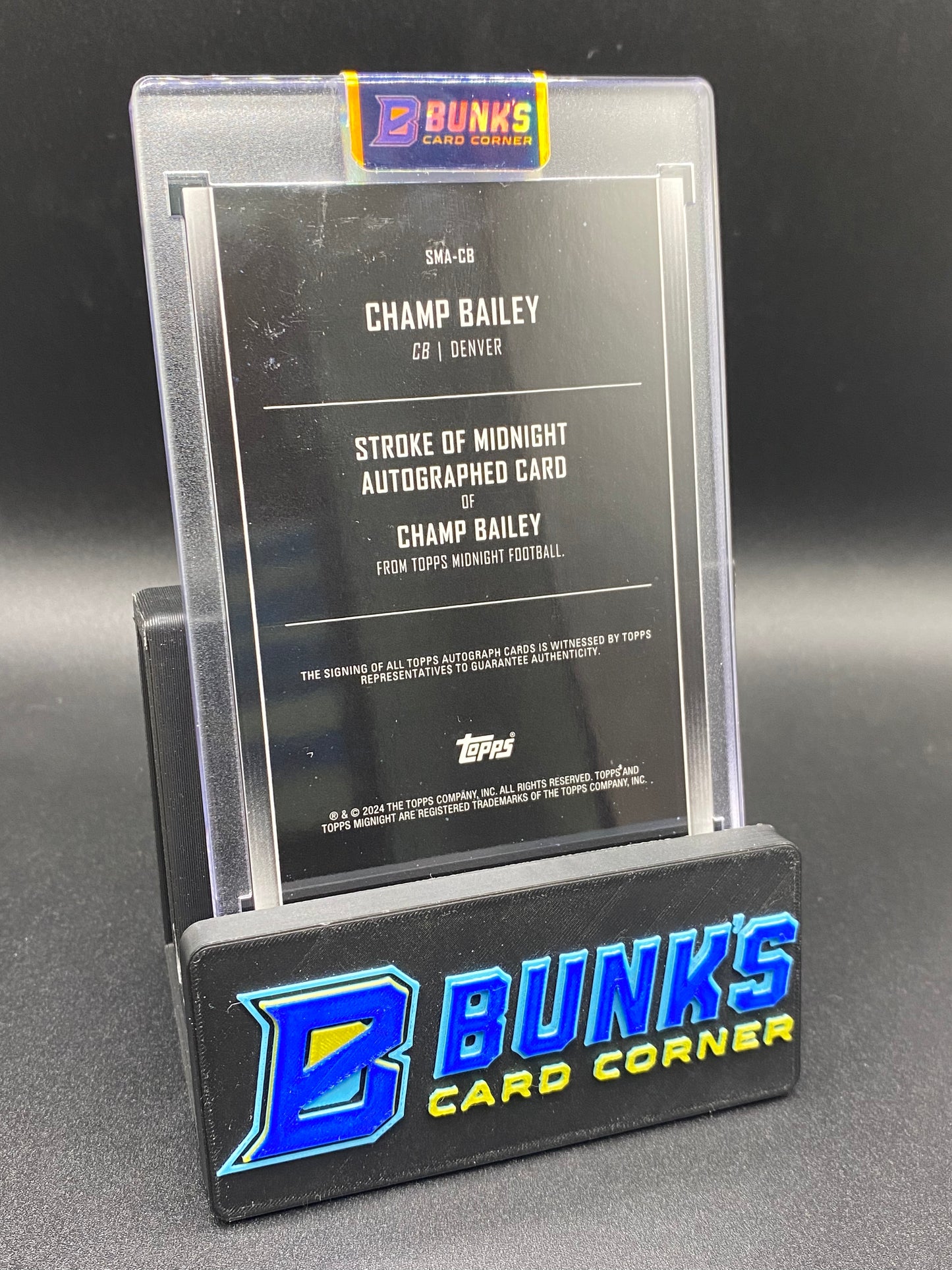 2024 Champ Bailey Stroke of Midnight Auto 10/25