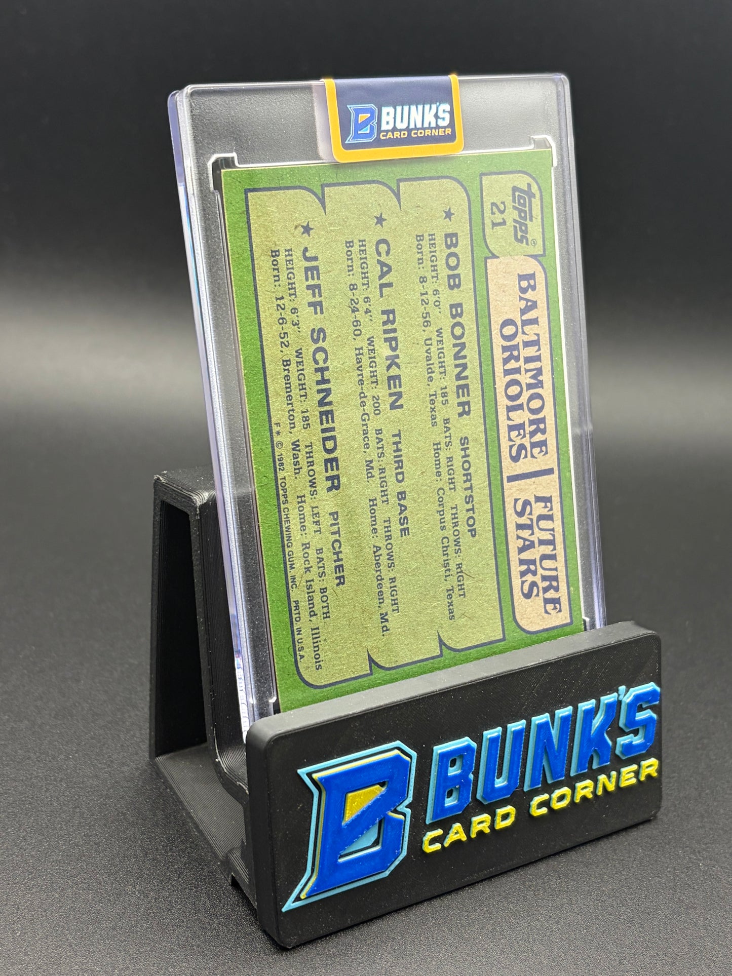 1982 Bob Bonner & Cal Ripken & Jeff Schneider Future Stars Topps