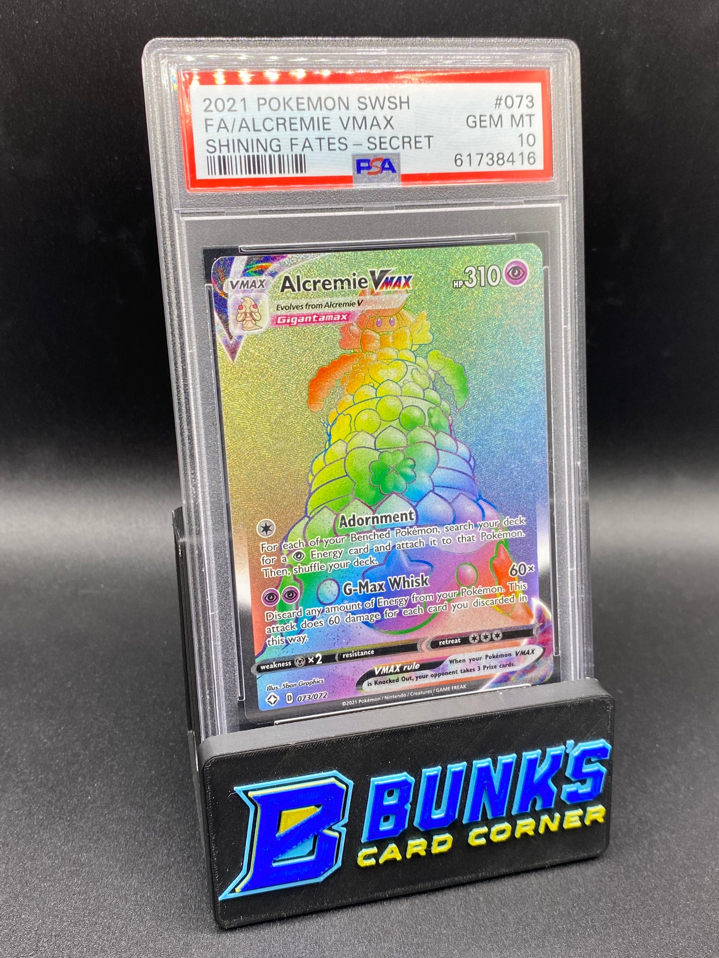 Alcremie Vmax Secret Rare Shining Fate PSA 10