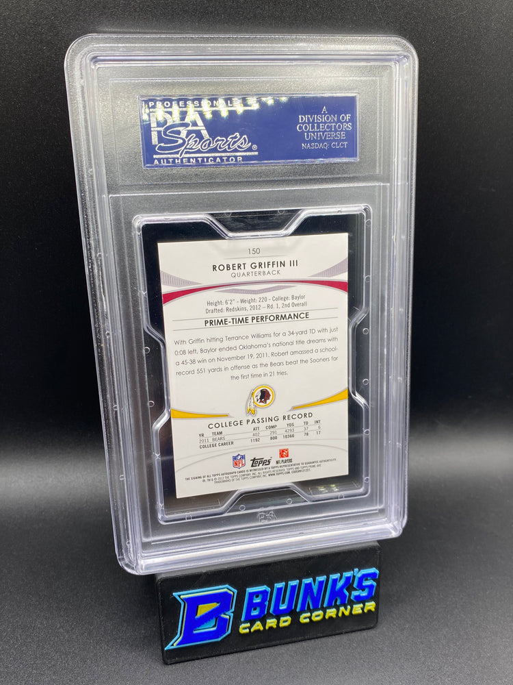 2012 Robert Griffin III Auto Copper Rainbow 1/25 PSA 8