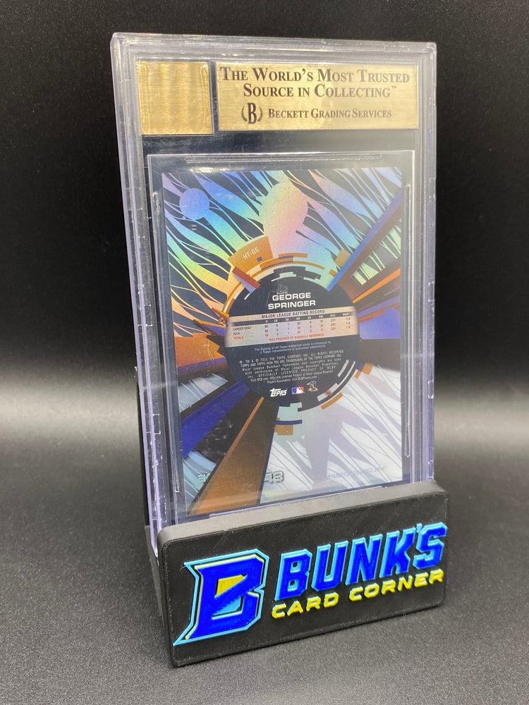 2015 George Springer Auto Beckett 9.5/10