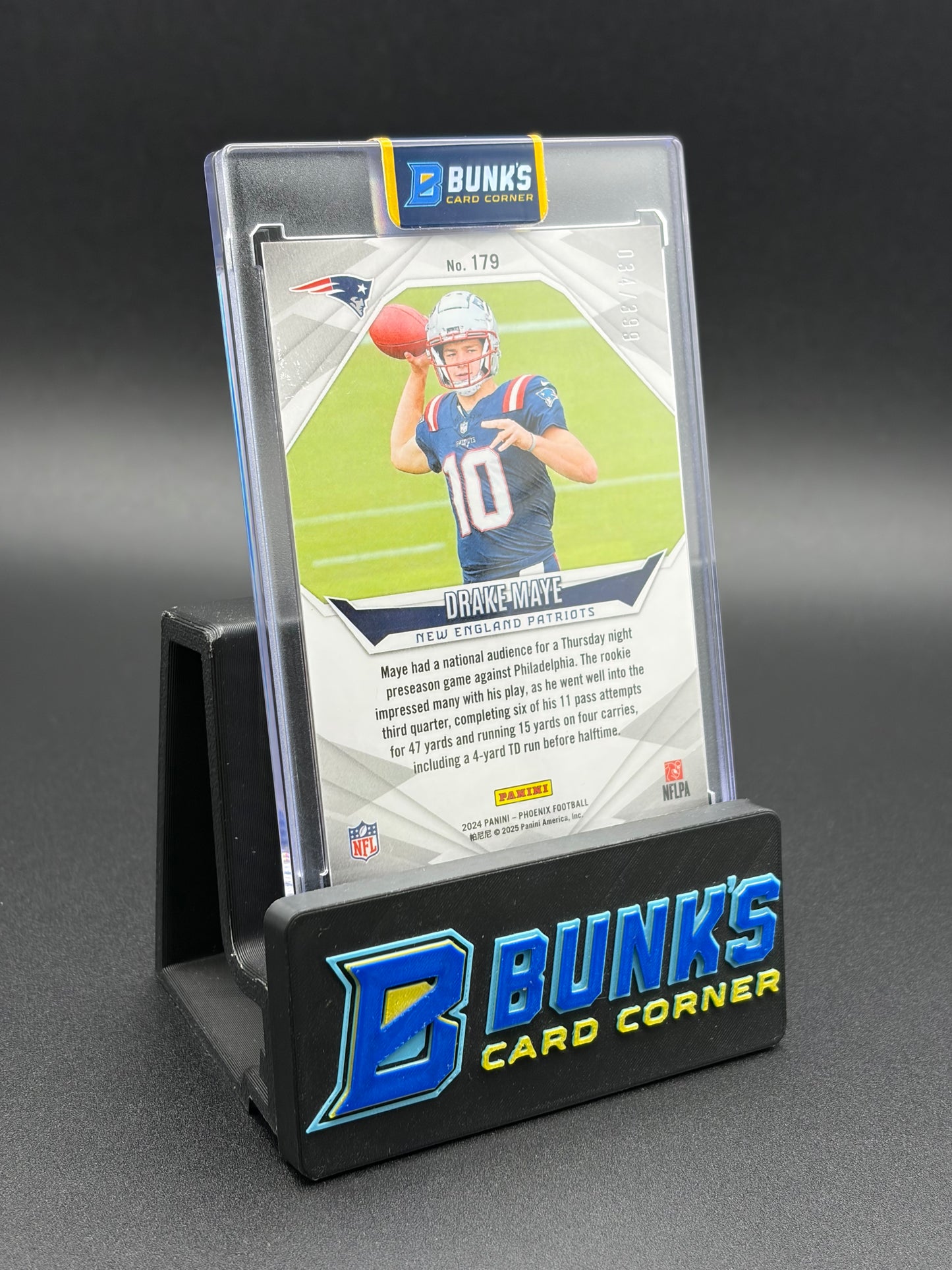 2024 Drake Maye Phoenix Panini RC 34/399