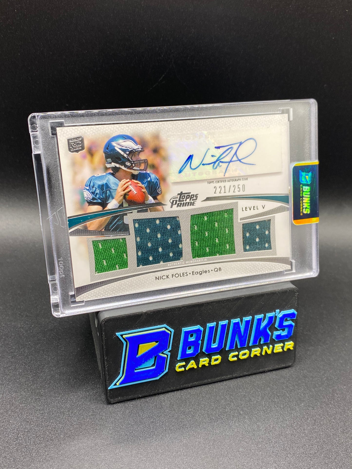 2012 Nick Foles 221/250 Prime Time Auto Patches Rc