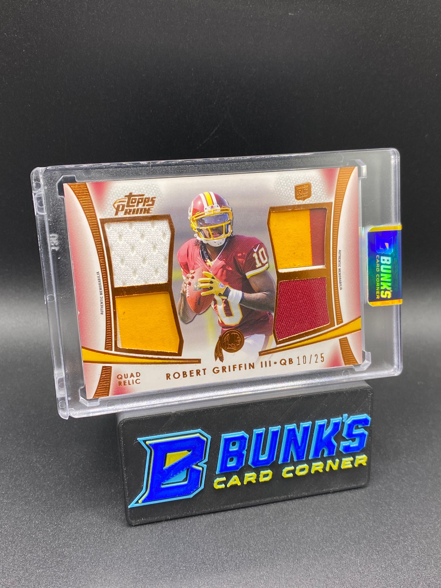 2012 Robert Griffin III 10/25 Prime Time Patches Rc