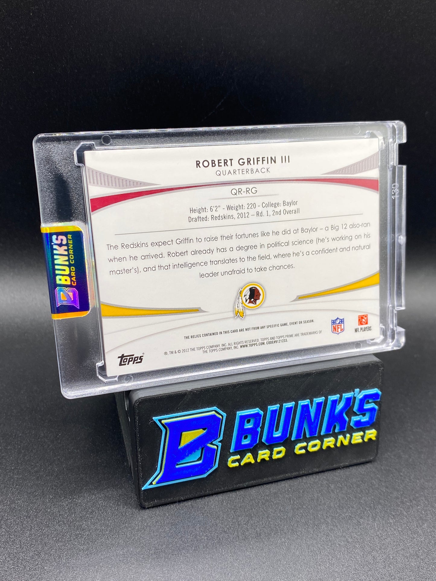 2012 Robert Griffin III 10/25 Prime Time Patches Rc