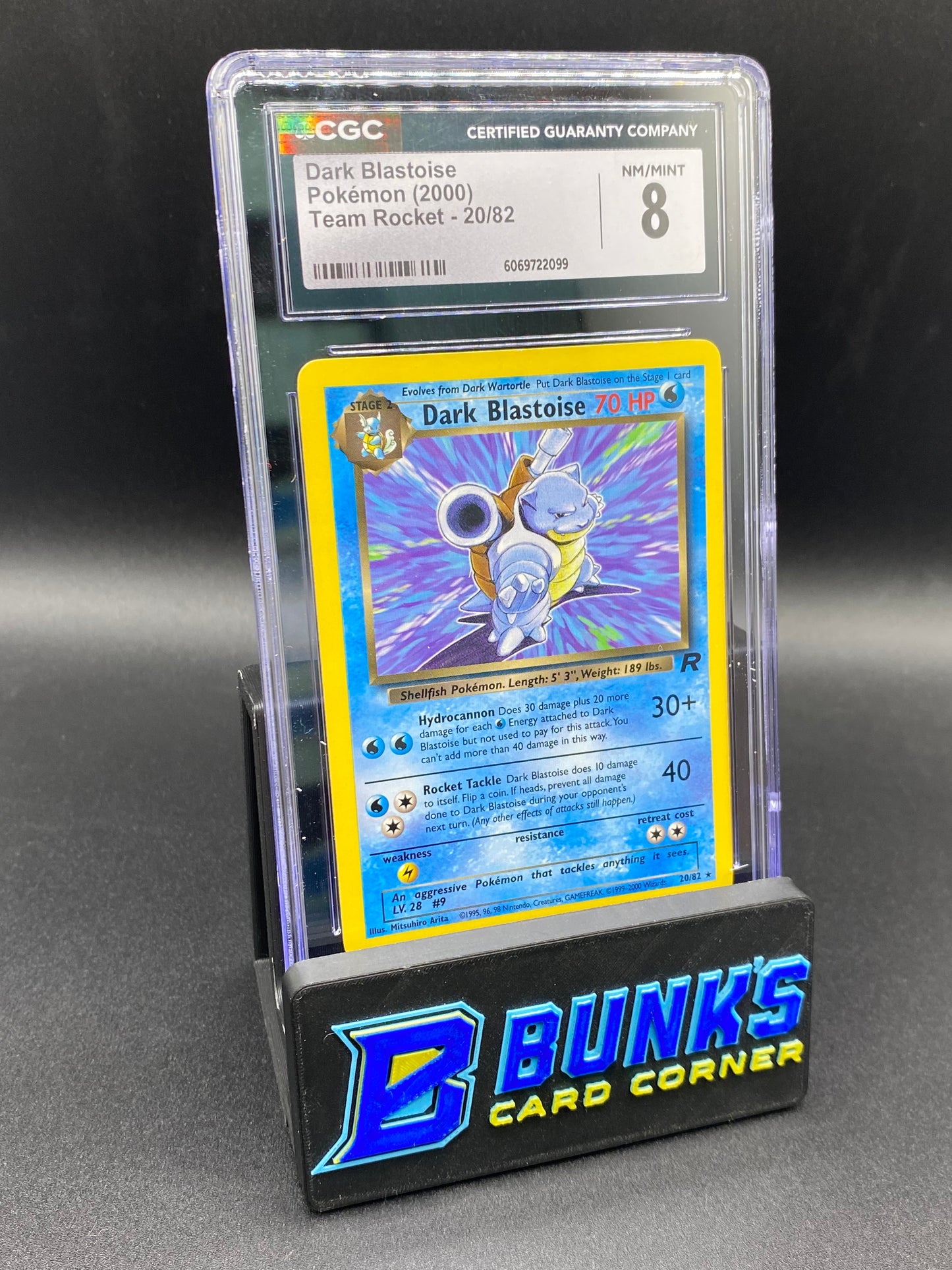 Dark Blastoise Team Rocket CGC 8