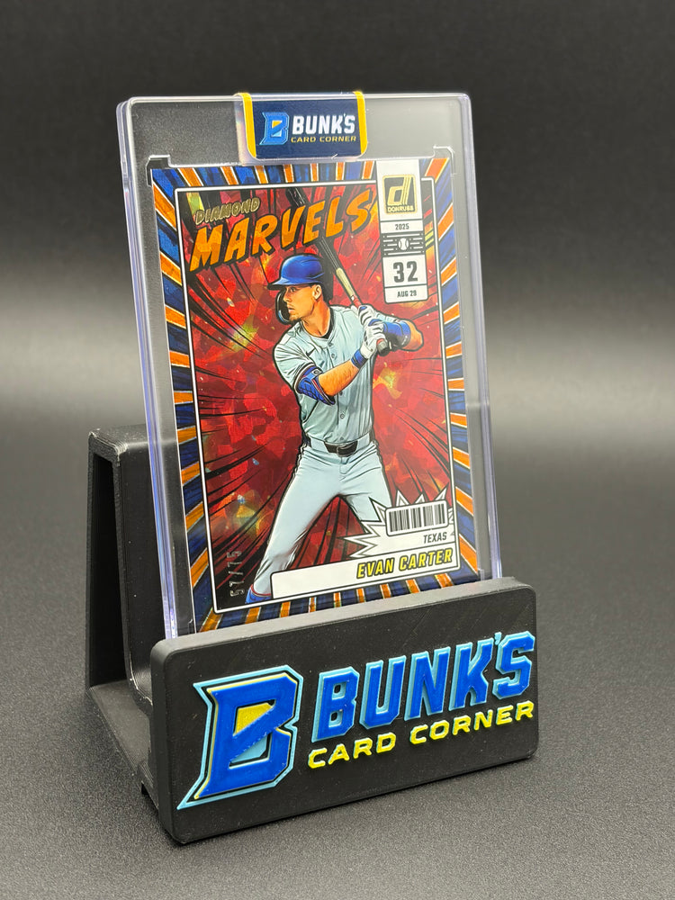 2025 Evan Carter Donruss Panini Diamond Marvels 57/75