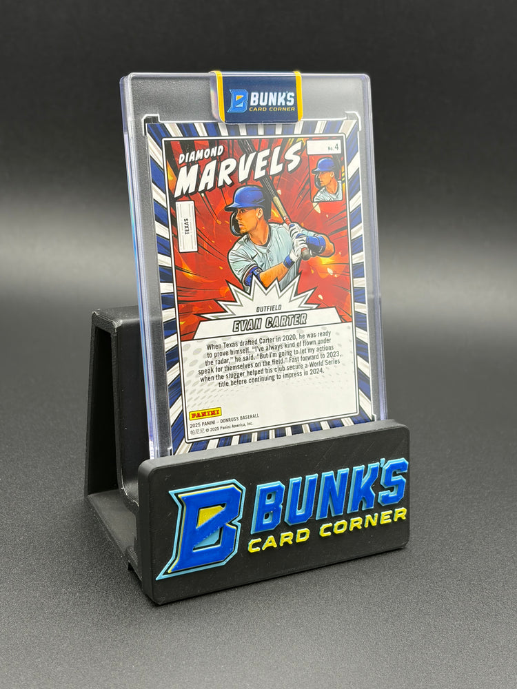 2025 Evan Carter Donruss Panini Diamond Marvels 57/75