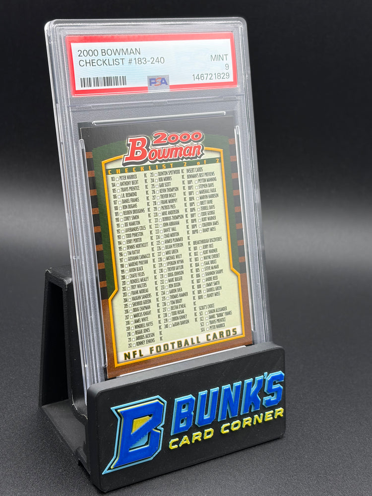 2000 Checklist #183-240 Bowman PSA 9