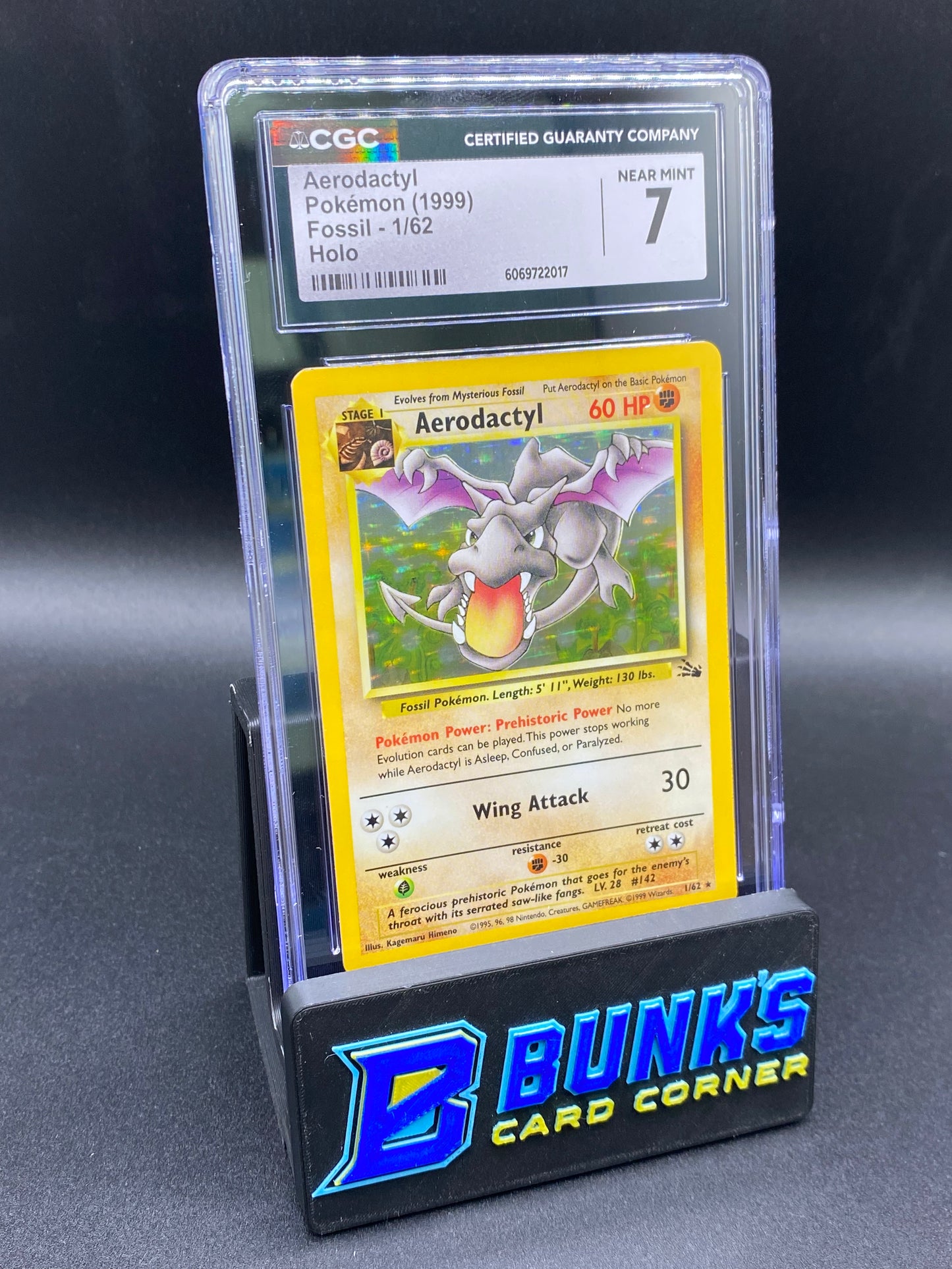 Aerodactyl Holo Fossil CGC 7