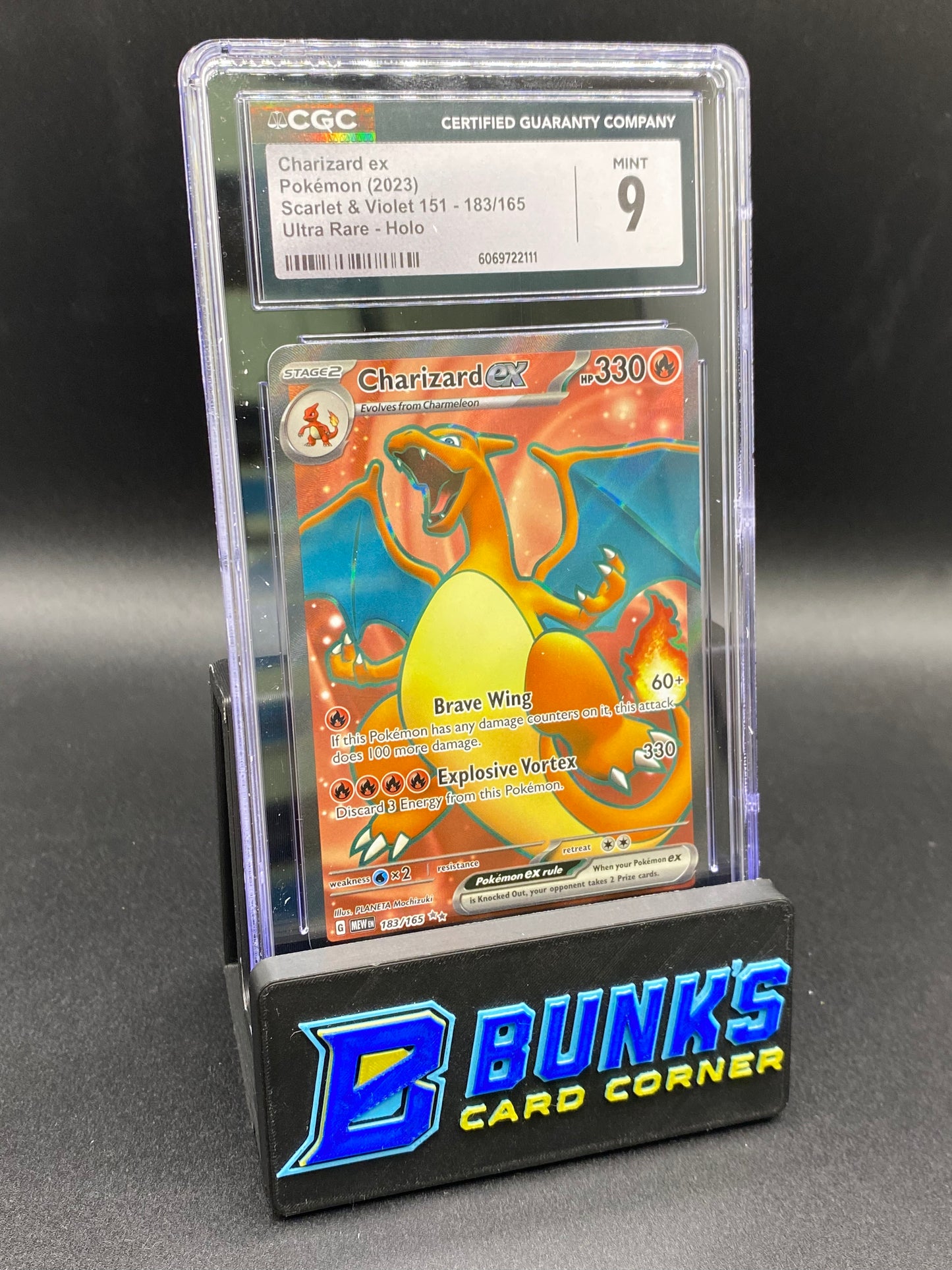 Charizard Ultra Rare Full Art 151 CGC 9