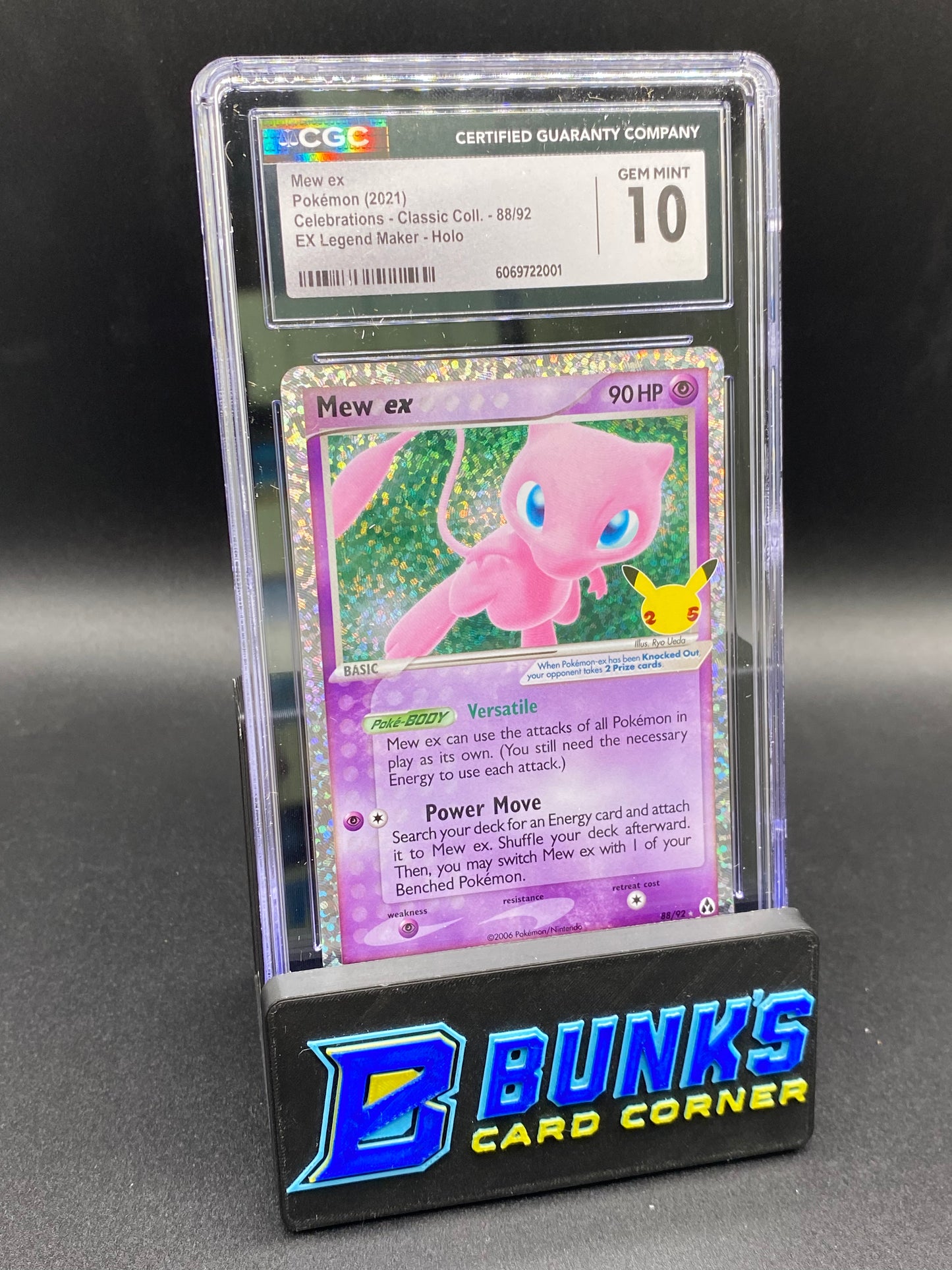 Mew Ex Holo Celebrations CGC 10