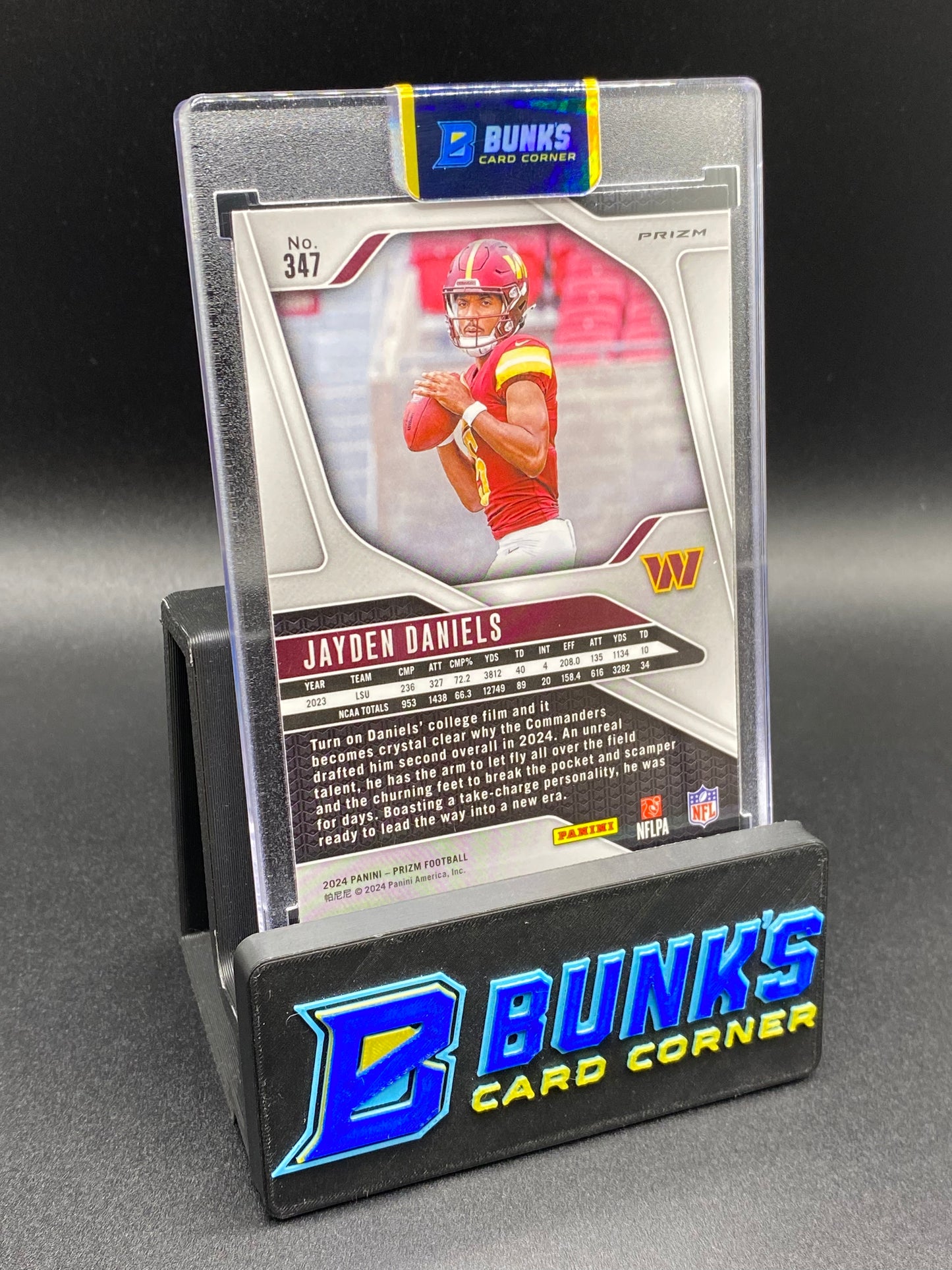 2024 Jayden Daniels Orange Lazer Rc