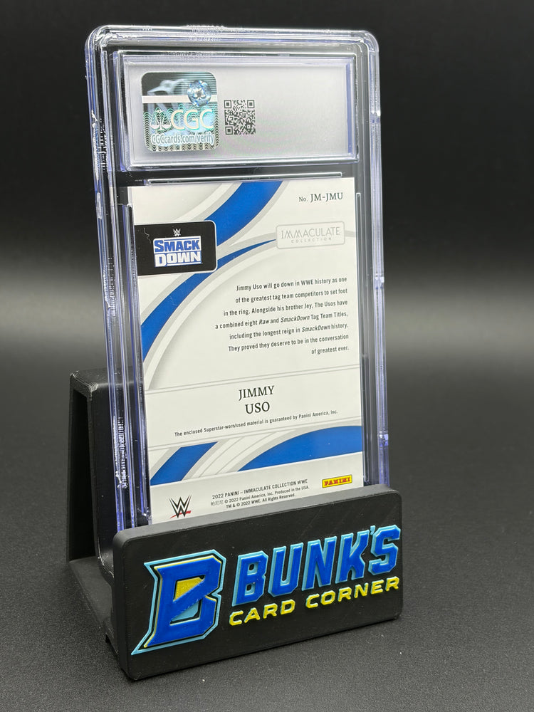 2022 Jimmy Uso Jumbo Memorabilia Panini Immaculate CGC AU 14/50