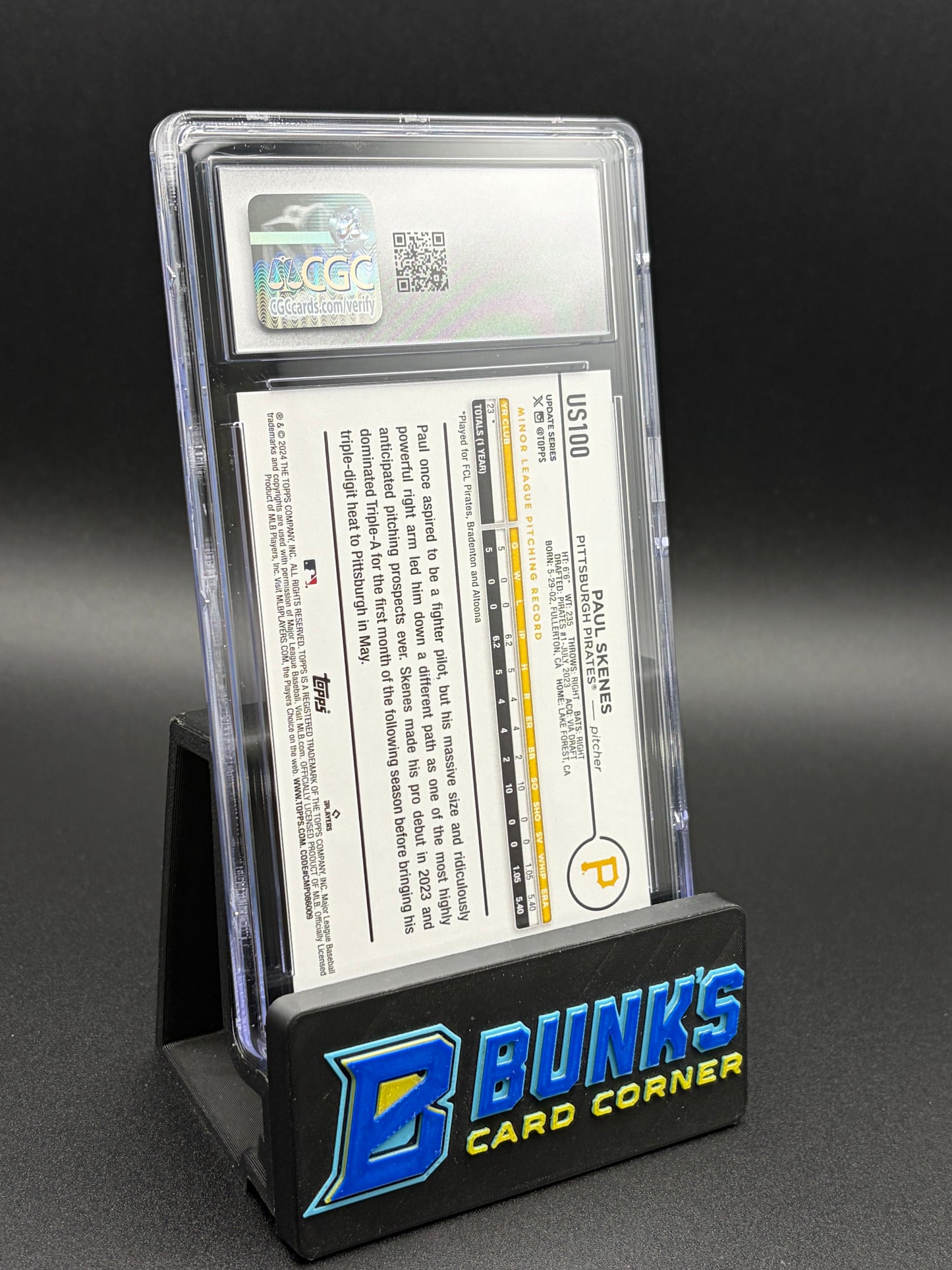 2024 Paul Skenes Topps Update CGC 10 RC