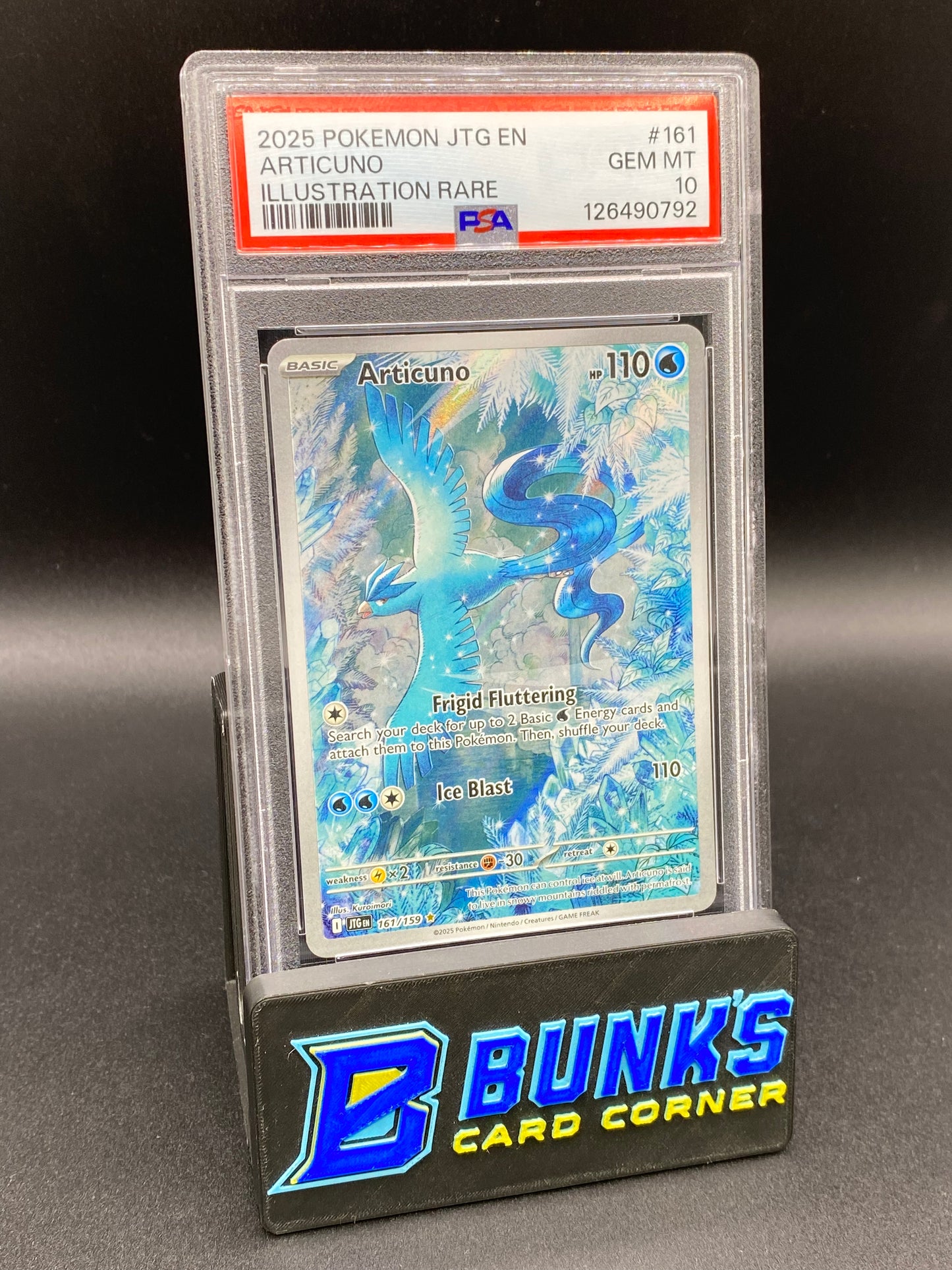 2025 Articuno Illustration Rare Journey Together PSA 10