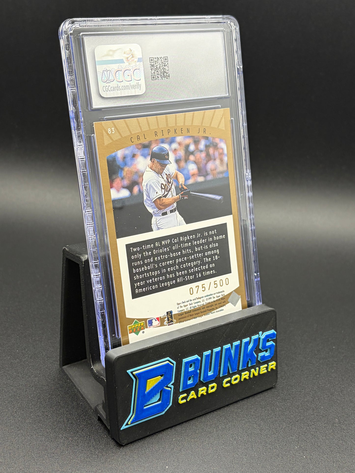 1999 Cal Ripken Jr Standing Ovation CGC 9.5 75/500