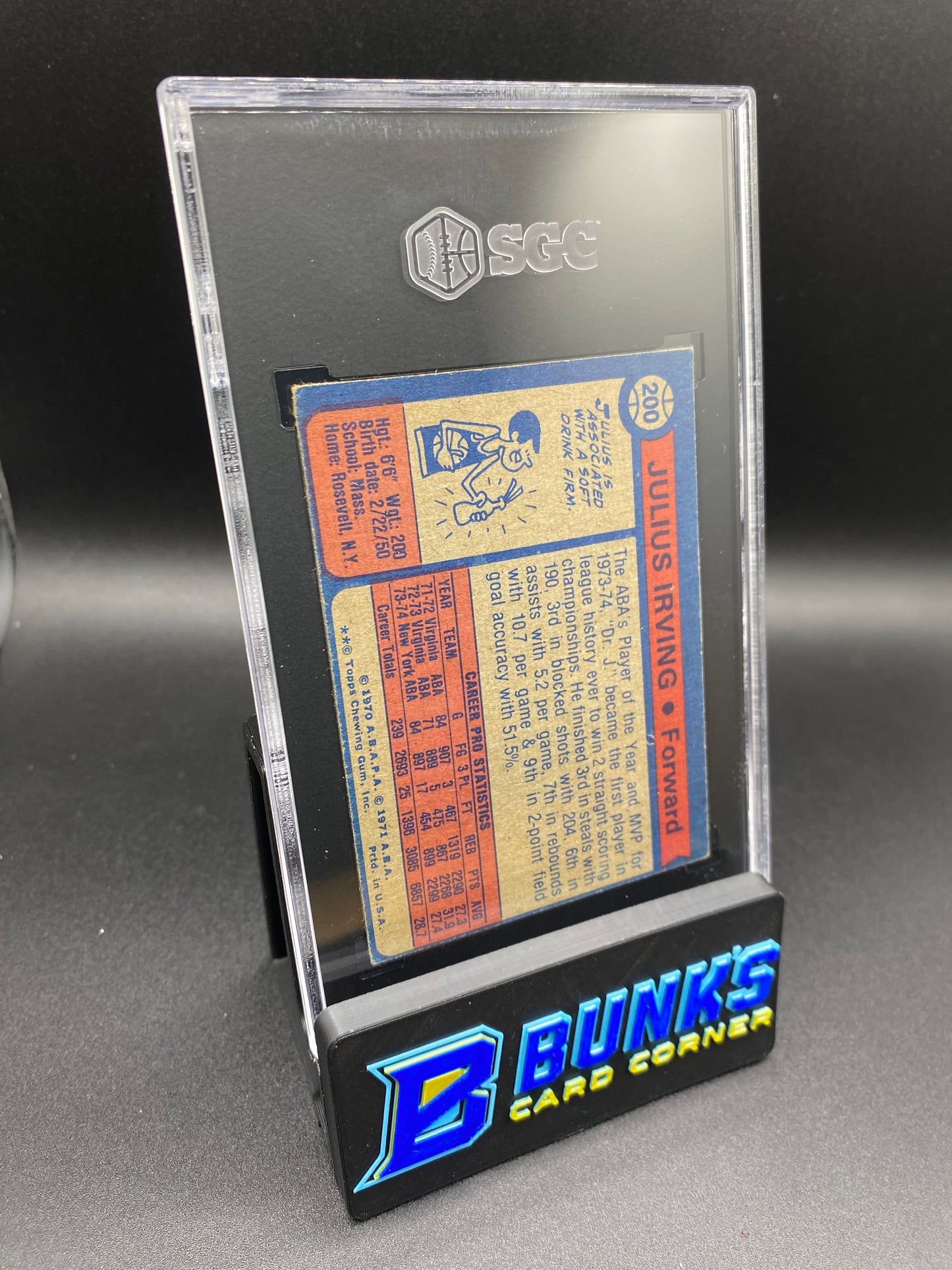 1974-5 Julius Erving SGC 5 (Box 29)