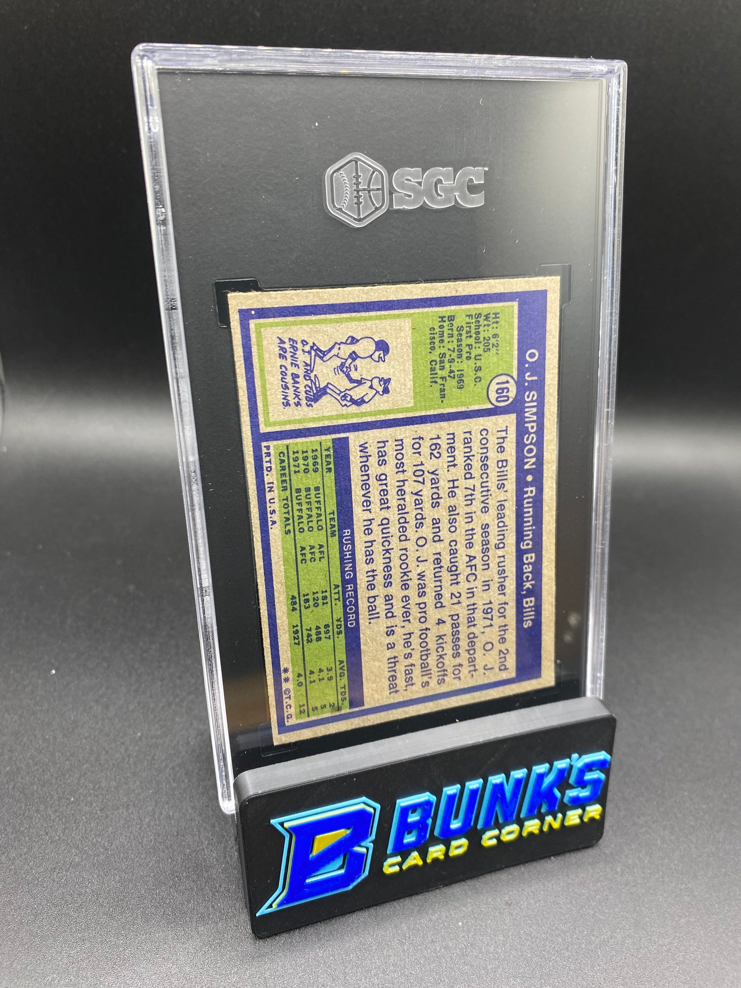 1972 OJ Simpson SGC 6 (Box 29)