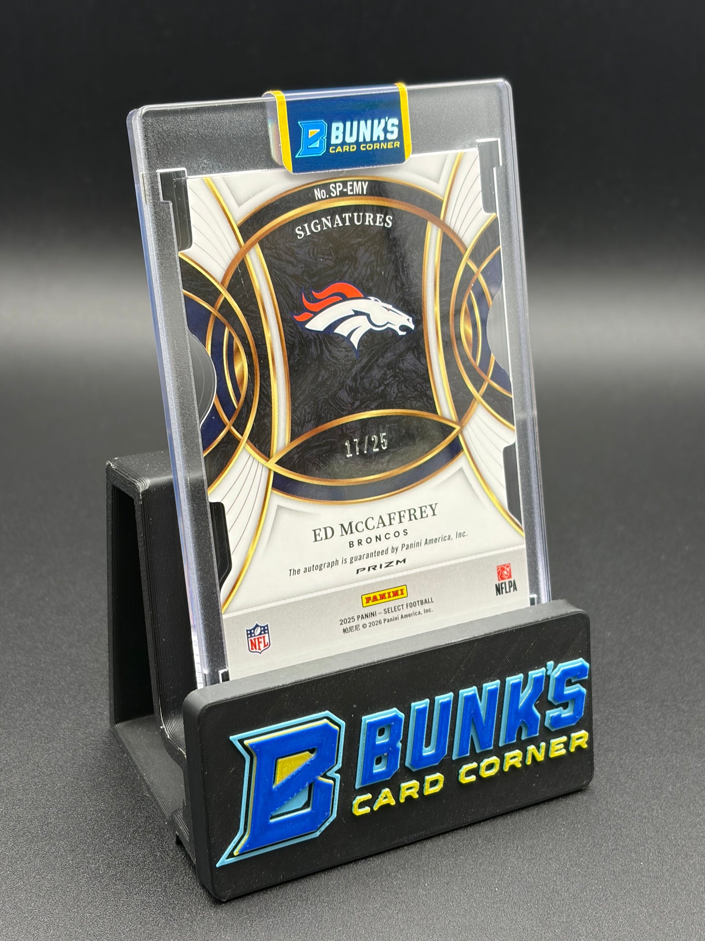 2025 Ed McCaffrey Panini Select Rainbow Auto