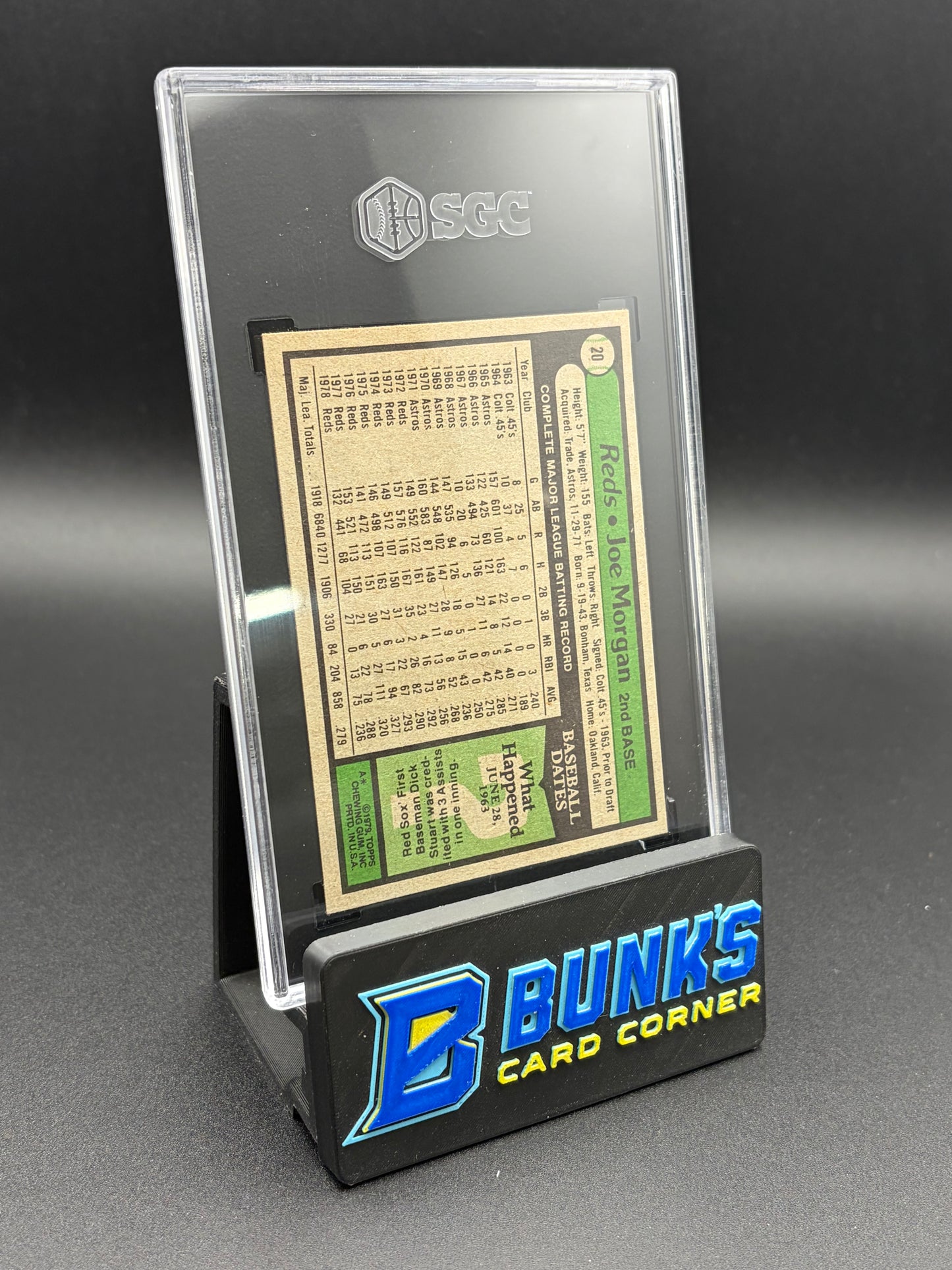 1979 Joe Morgan Topps SGC 8