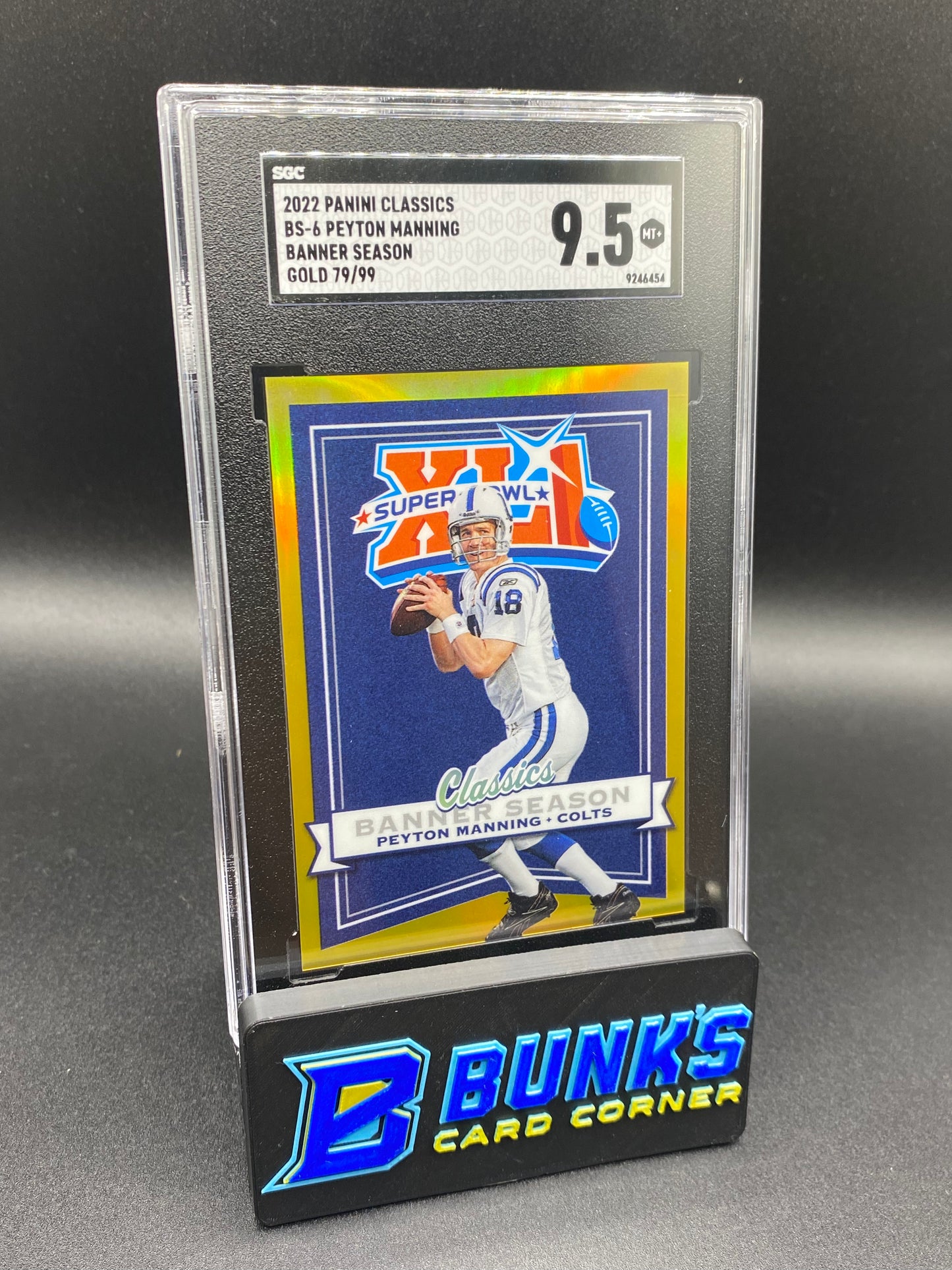 2022 Peyton Manning Banner Season Gold SGC 9.5 (Box 30)