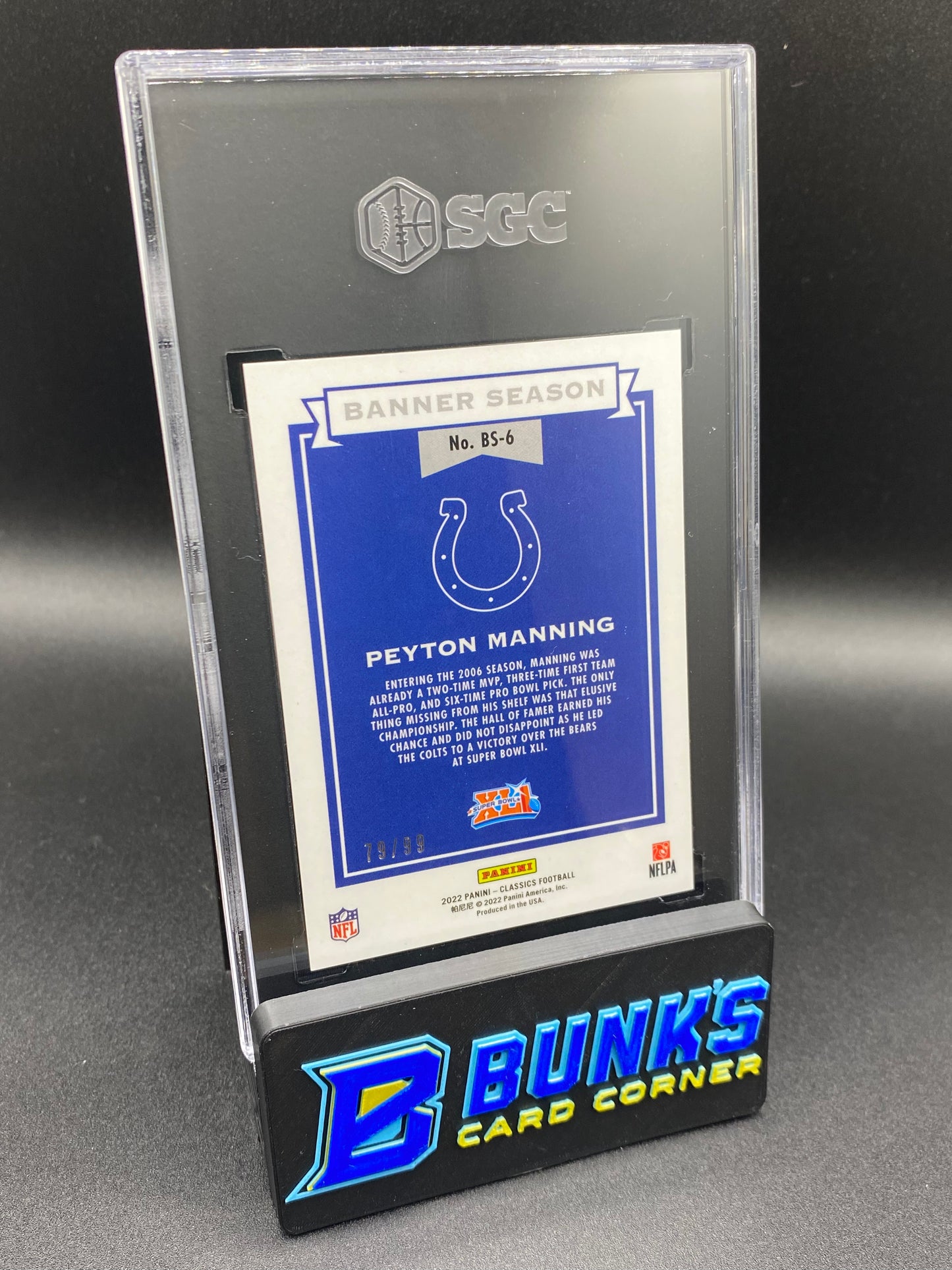 2022 Peyton Manning Banner Season Gold SGC 9.5 (Box 30)