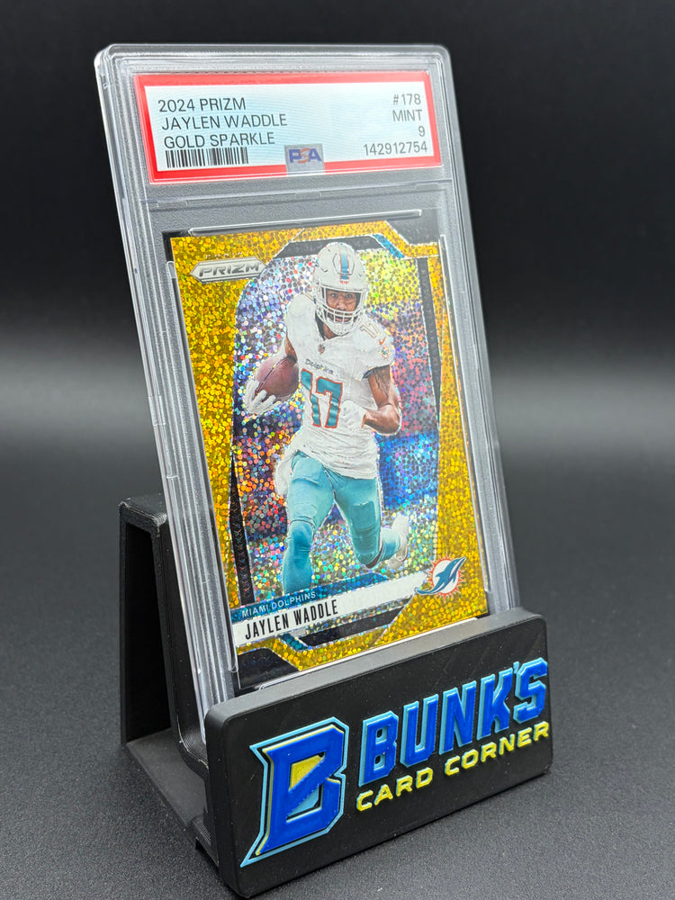 2024 Jaylen Waddle Gold Sparkle Prizm PSA 9 5/24