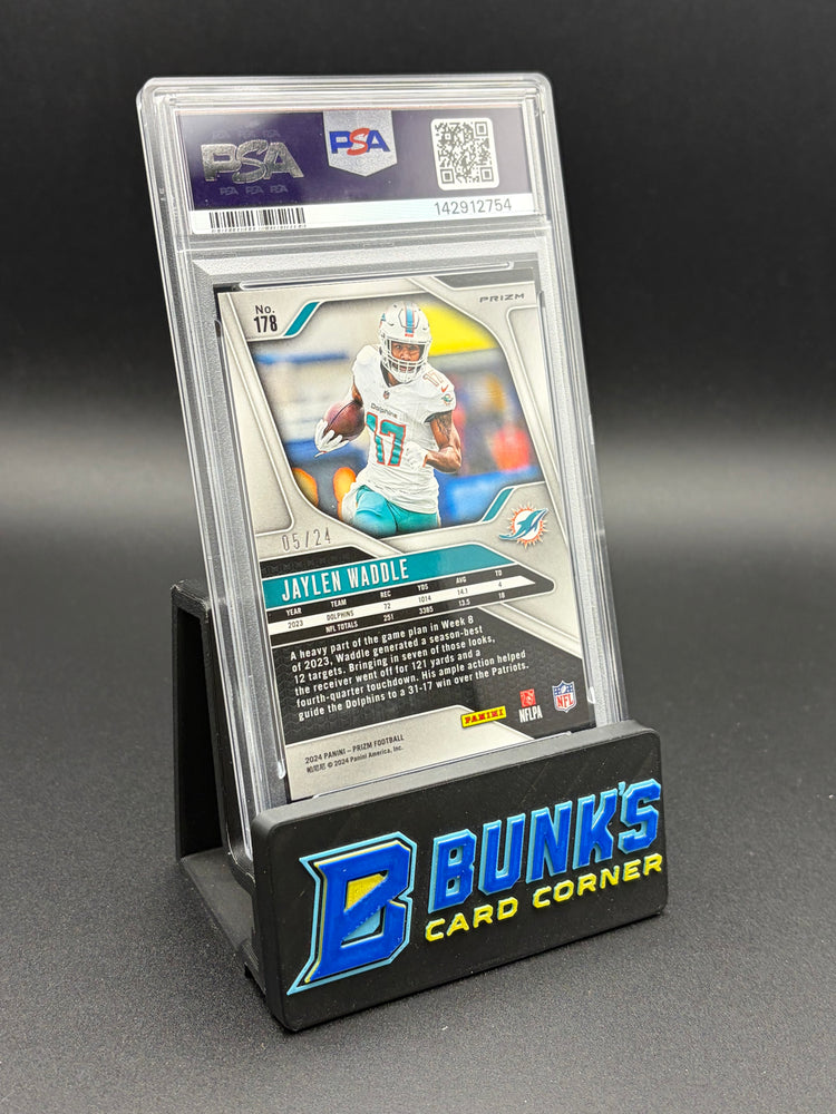 2024 Jaylen Waddle Gold Sparkle Prizm PSA 9 5/24