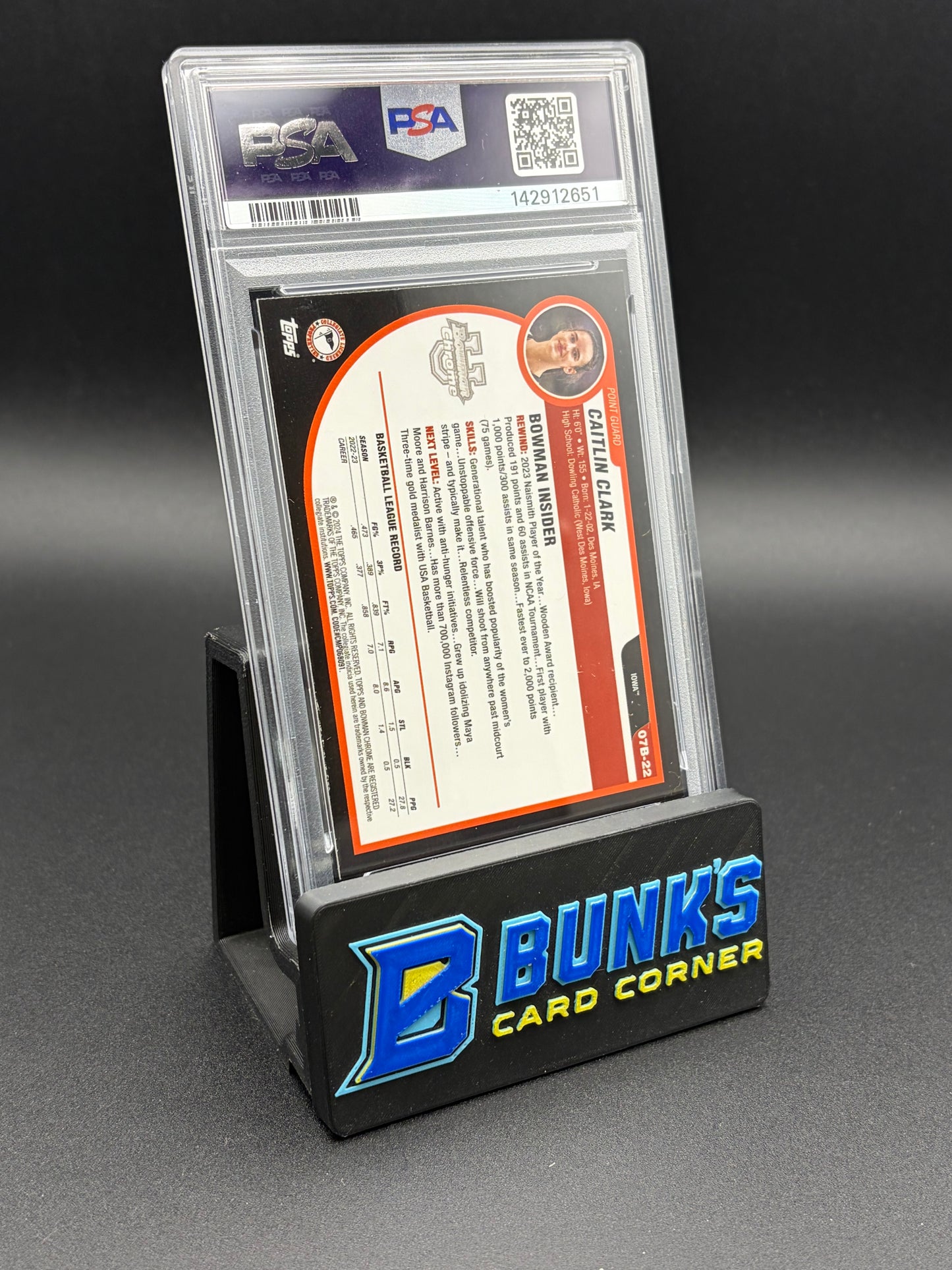 2023 Caitlin Clark 2007-08 PSA 8