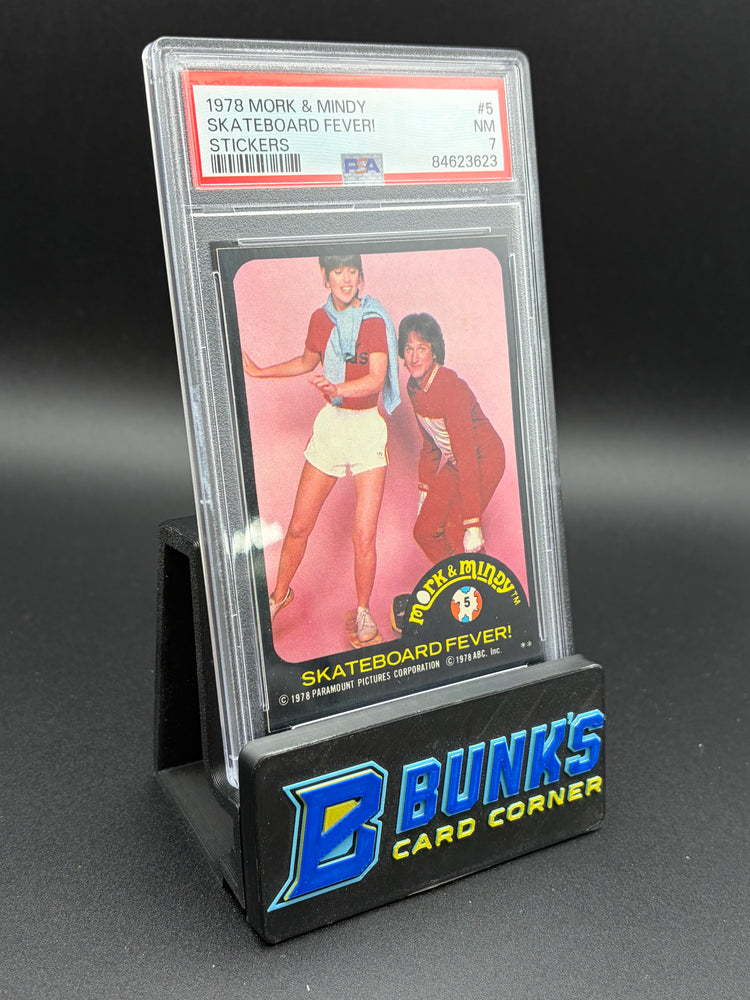 1978 Skateboard Fever Stickers Mor & Mindy PSA 7