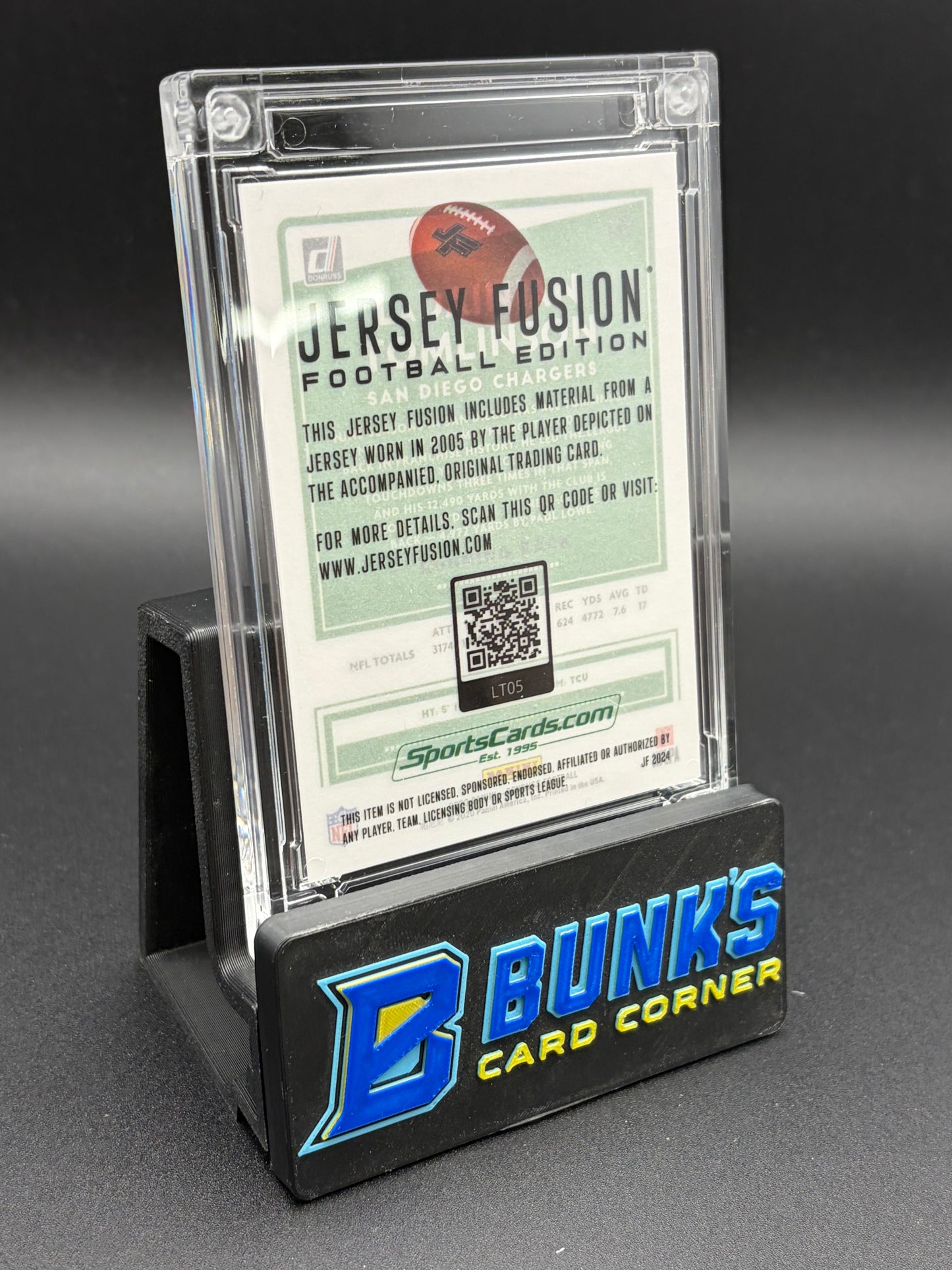 LaDainian Tomlinson Donruss Game Used Swatch Jersey Fusion