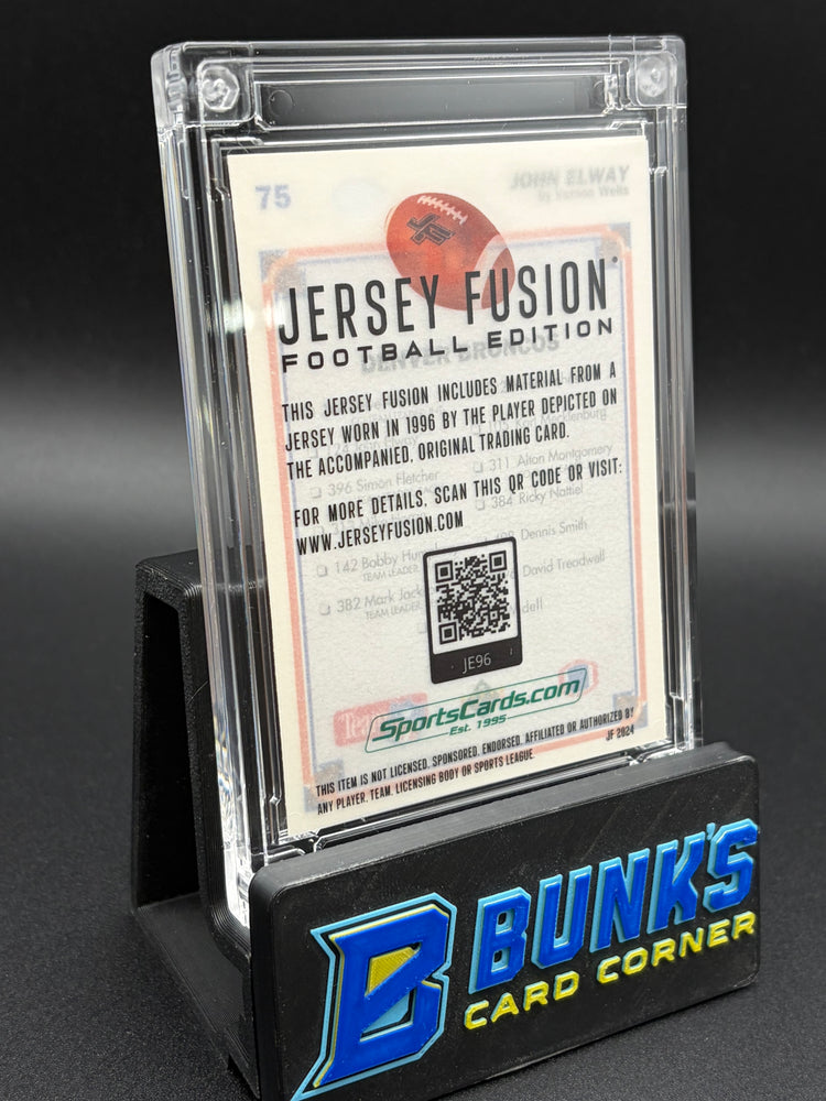 El Way The Collectors Choice Game Used Swatch Jersey Fusion