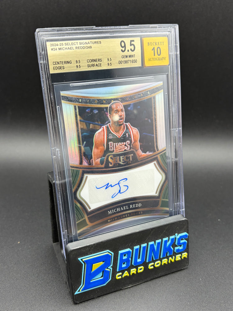 2024-25 Michael Redd Signatures Beckett 9.5 Auto 10 212/249