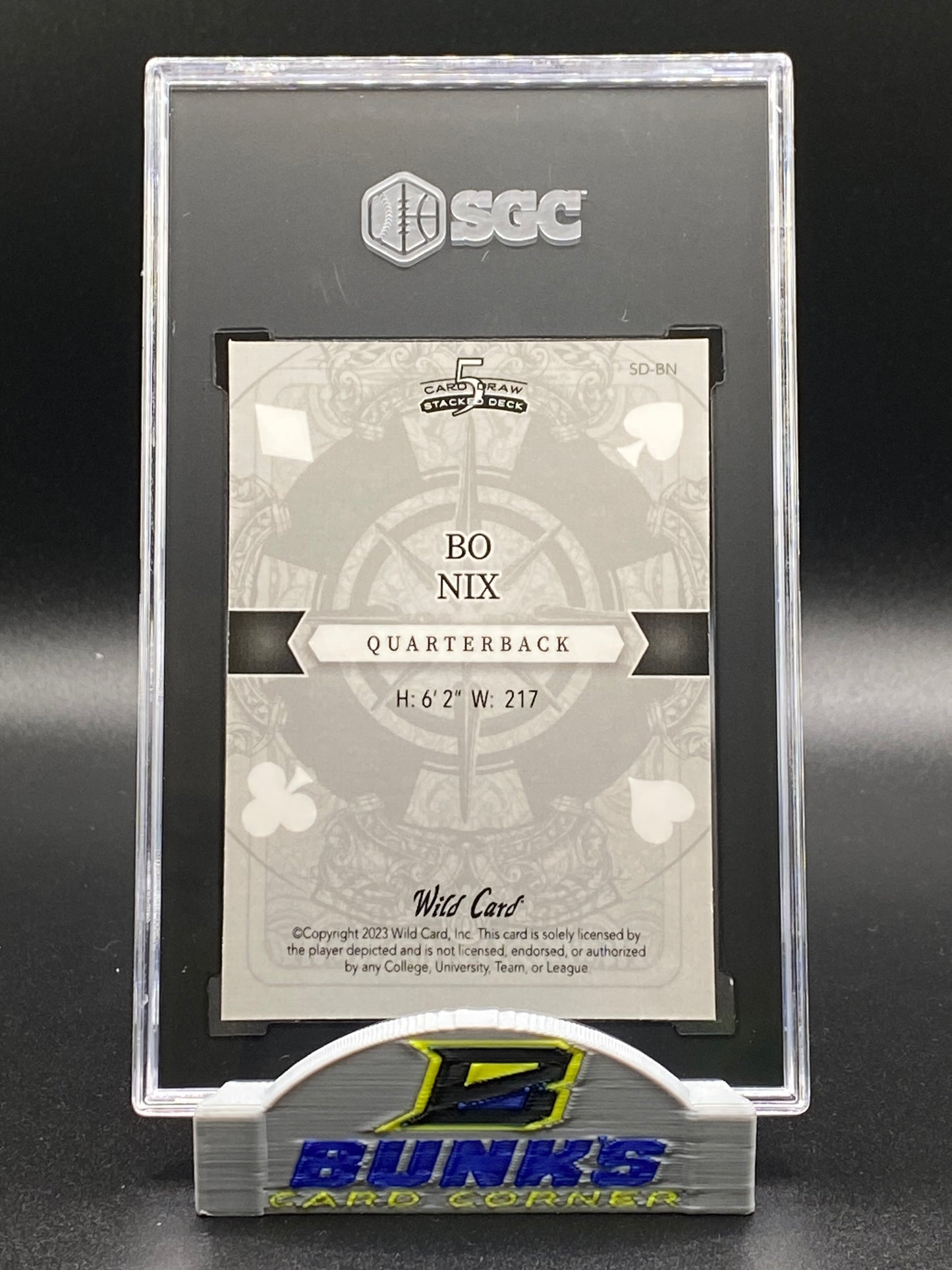 2023 Bo Nix Jack of Diamonds Orange 3/5 (Box 15)