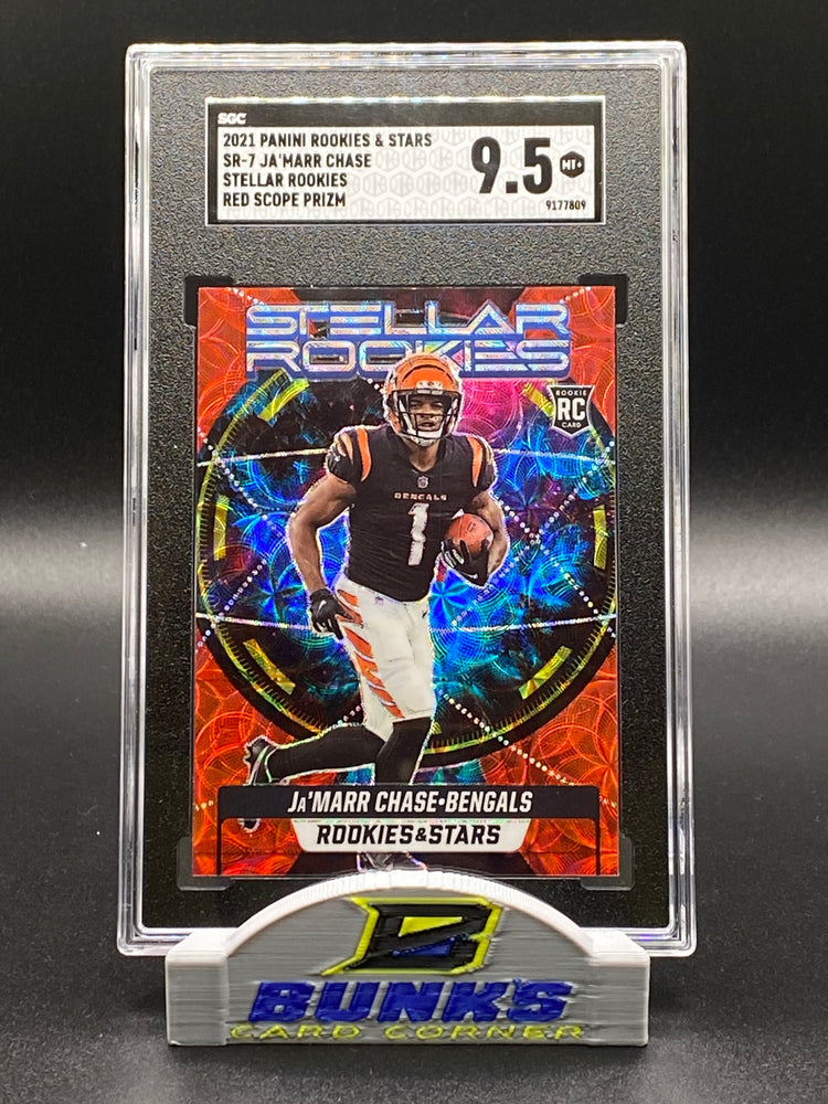 2021 Ja'Marr Chase Rookie Card Red Scope Prizm