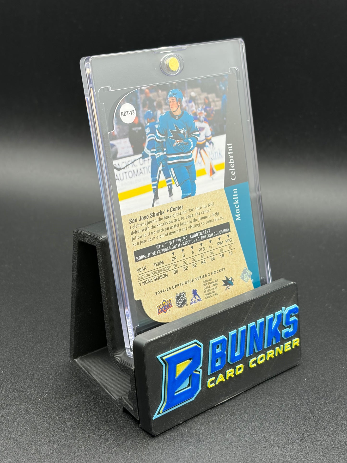 2025 Macklin Celebrini Upper Deck RC