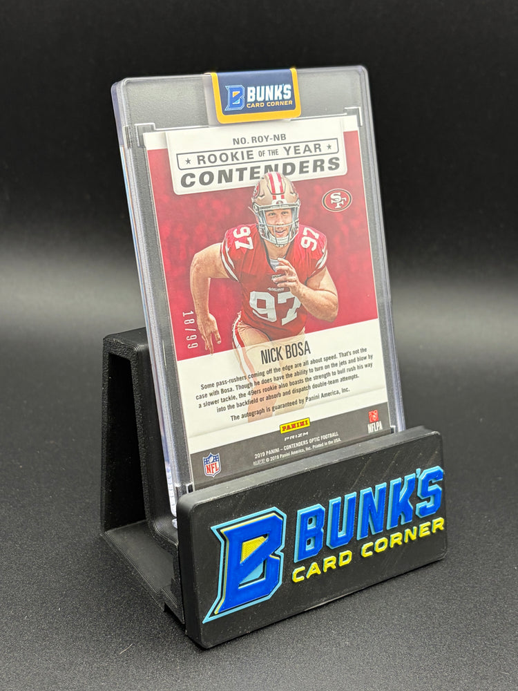 2019 Nick Bosa Rookie of the Year Contenders Optic 18/99 Auto