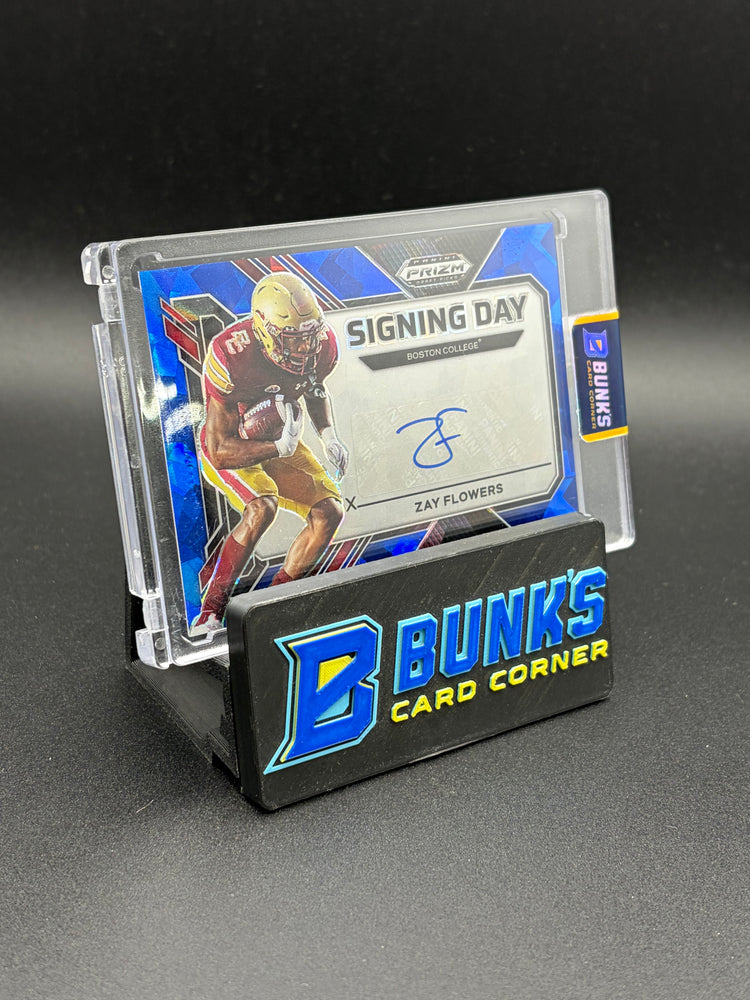2023 Zay Flowers Prizm Draft Picks Blue Auto 15/35