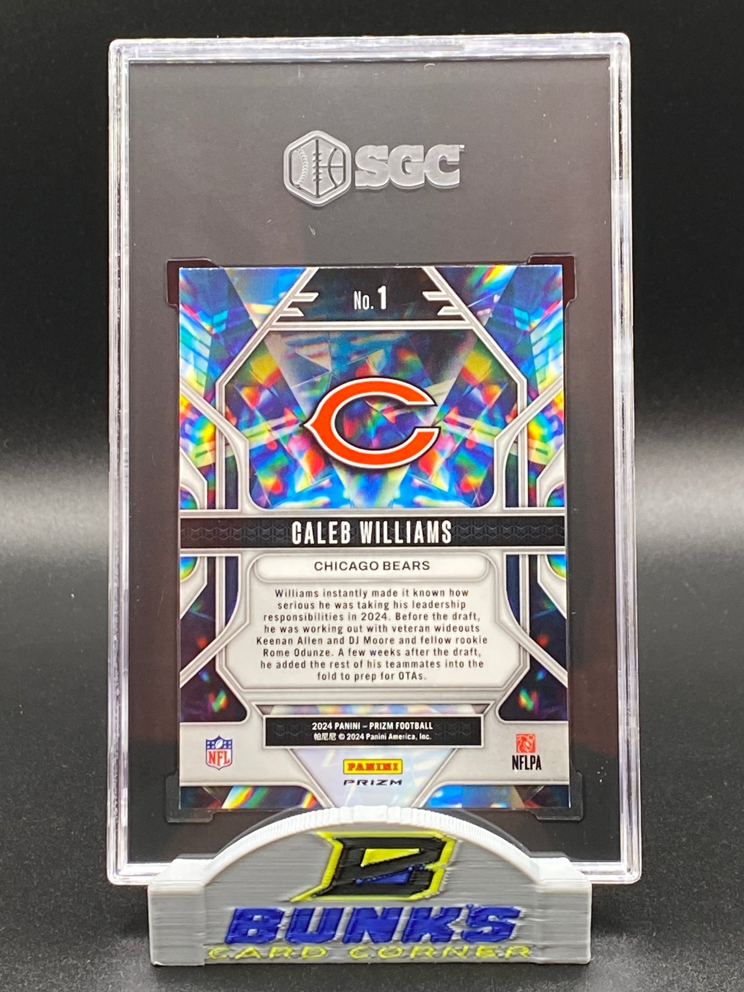 2024 Caleb Williams Green Ice Prizm SGC 9.5 (Box 17)